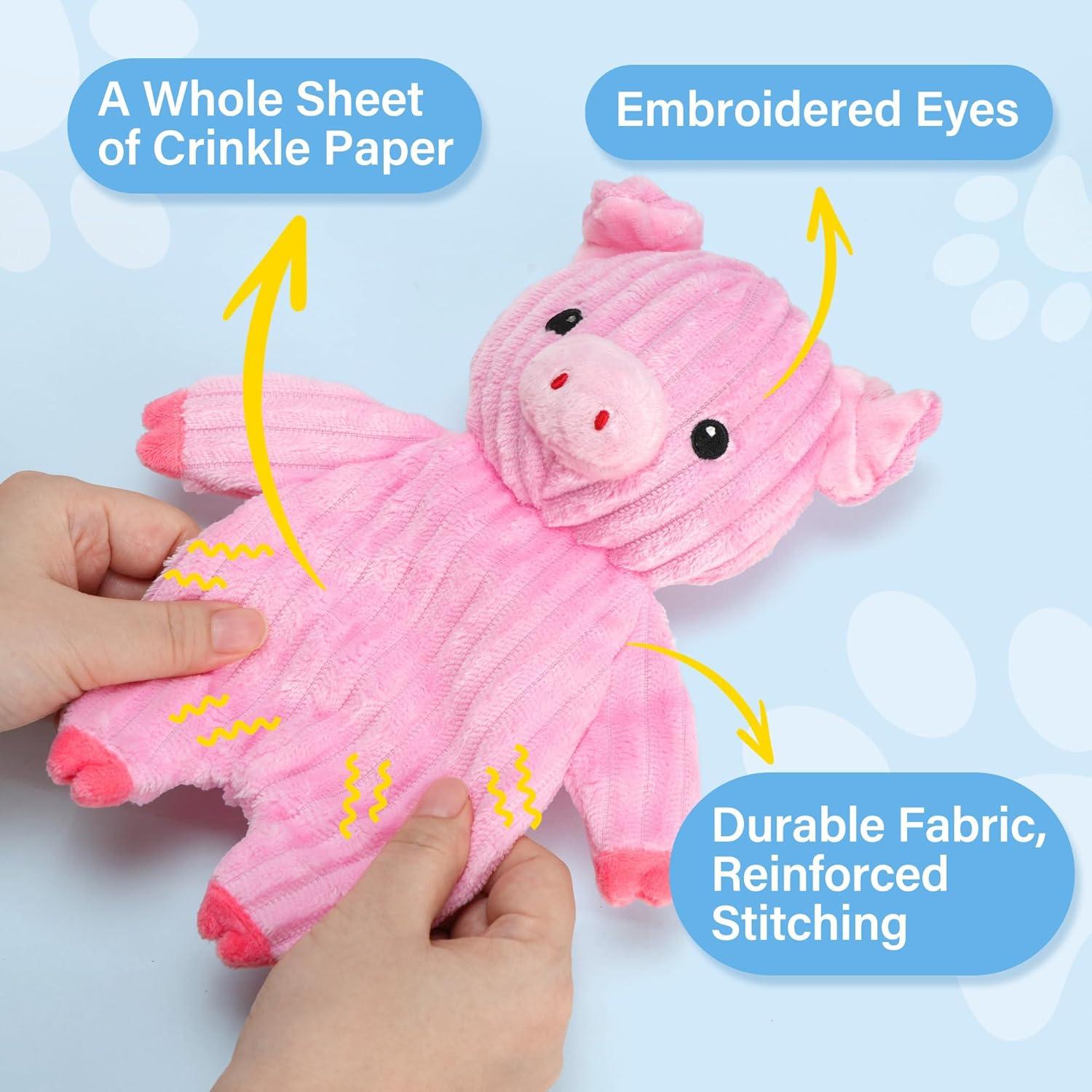 Paquete de 5 Juguetes para Perros Prime Pets - Peluche Squeaky