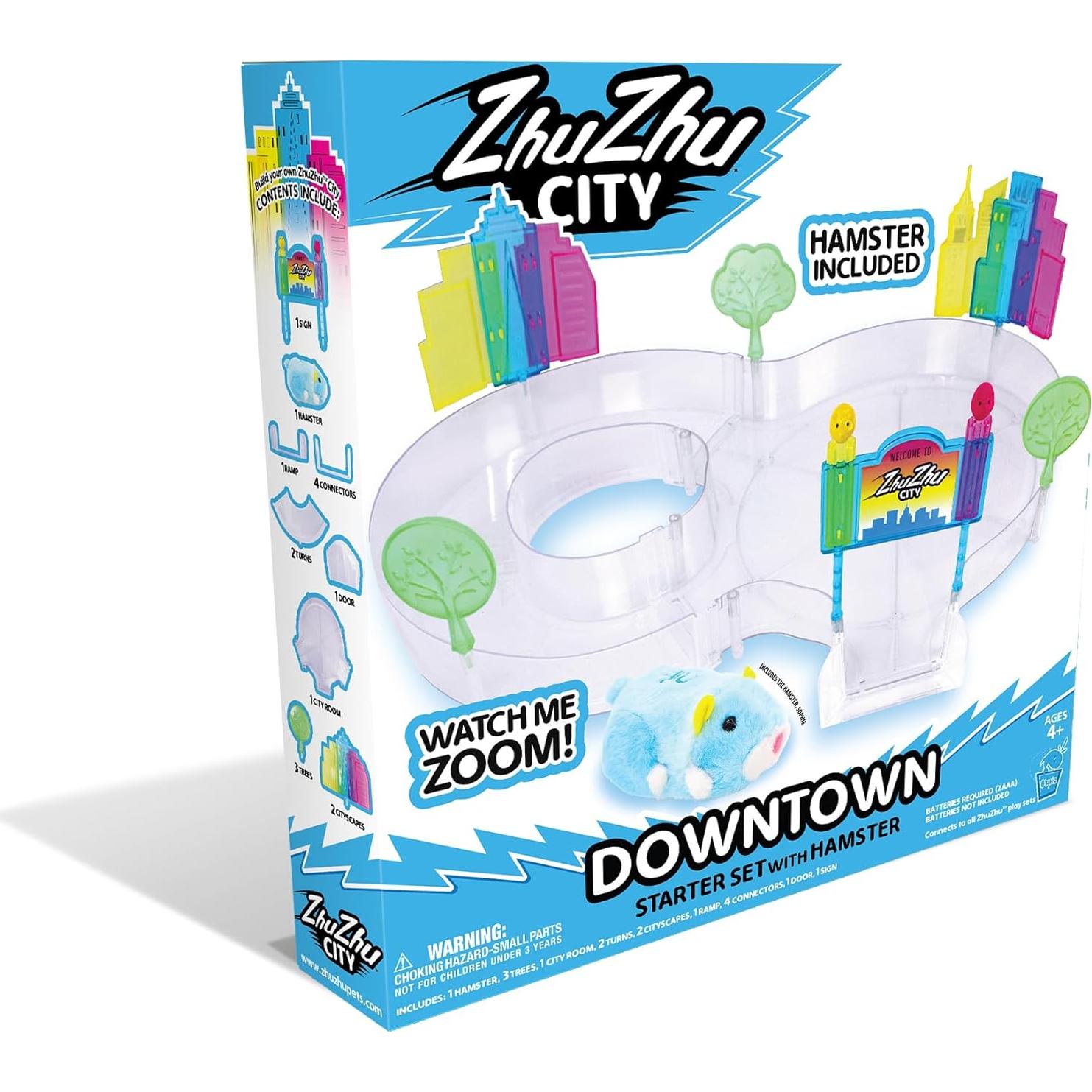 Juego de Inicio ZhuZhu Centro de la Ciudad con 2 Hámsters