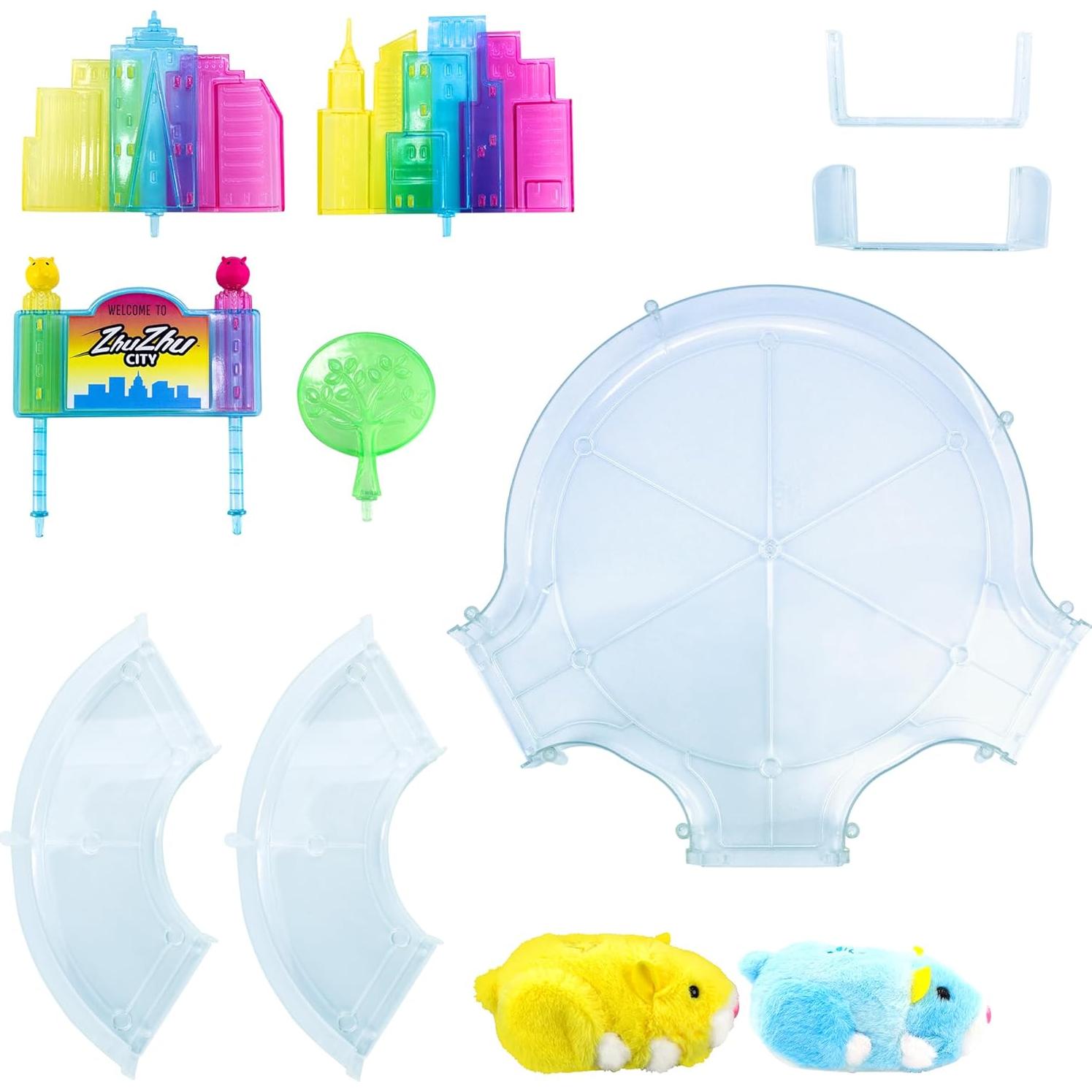 Juego de Inicio ZhuZhu Centro de la Ciudad con 2 Hámsters