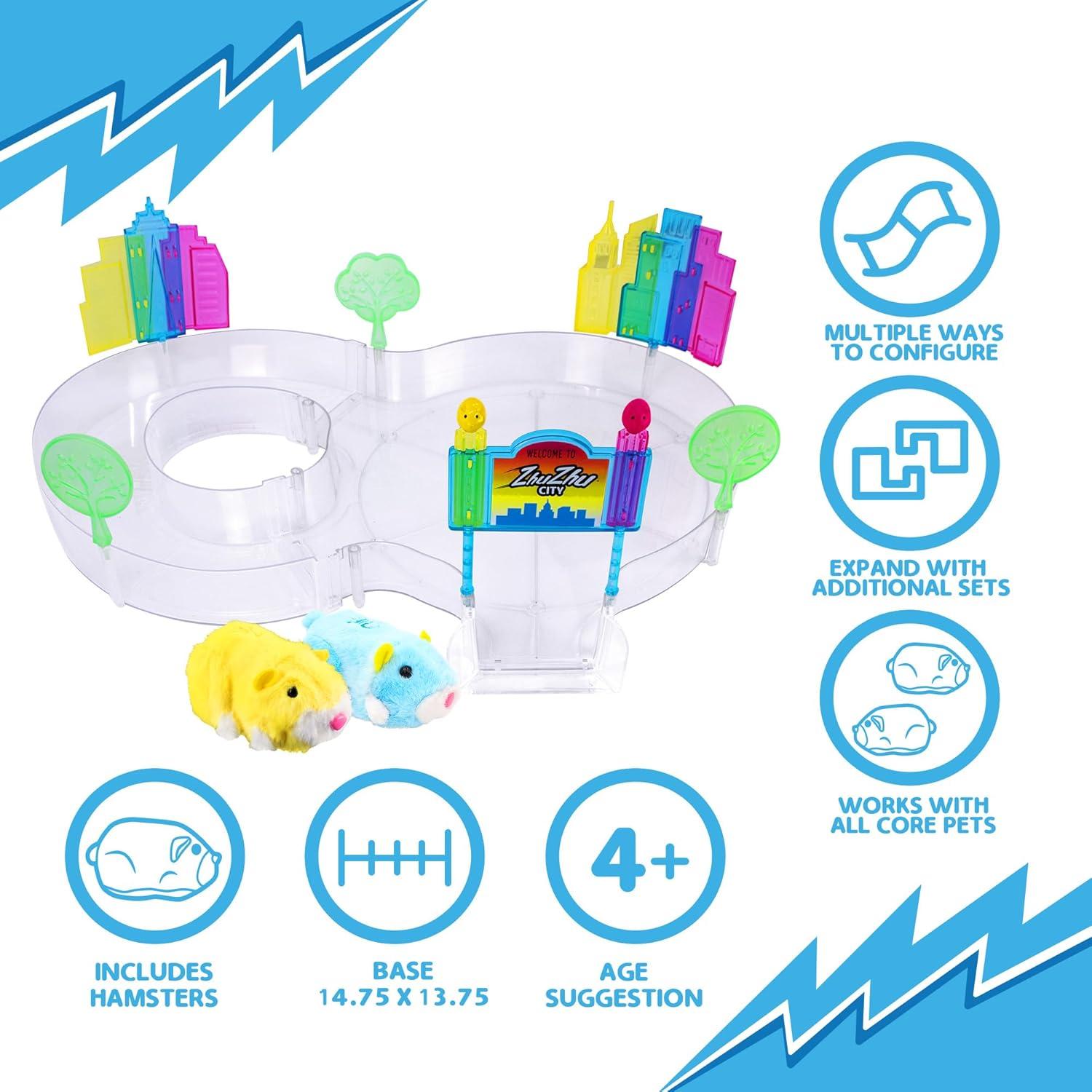 Juego de Inicio ZhuZhu Centro de la Ciudad con 2 Hámsters