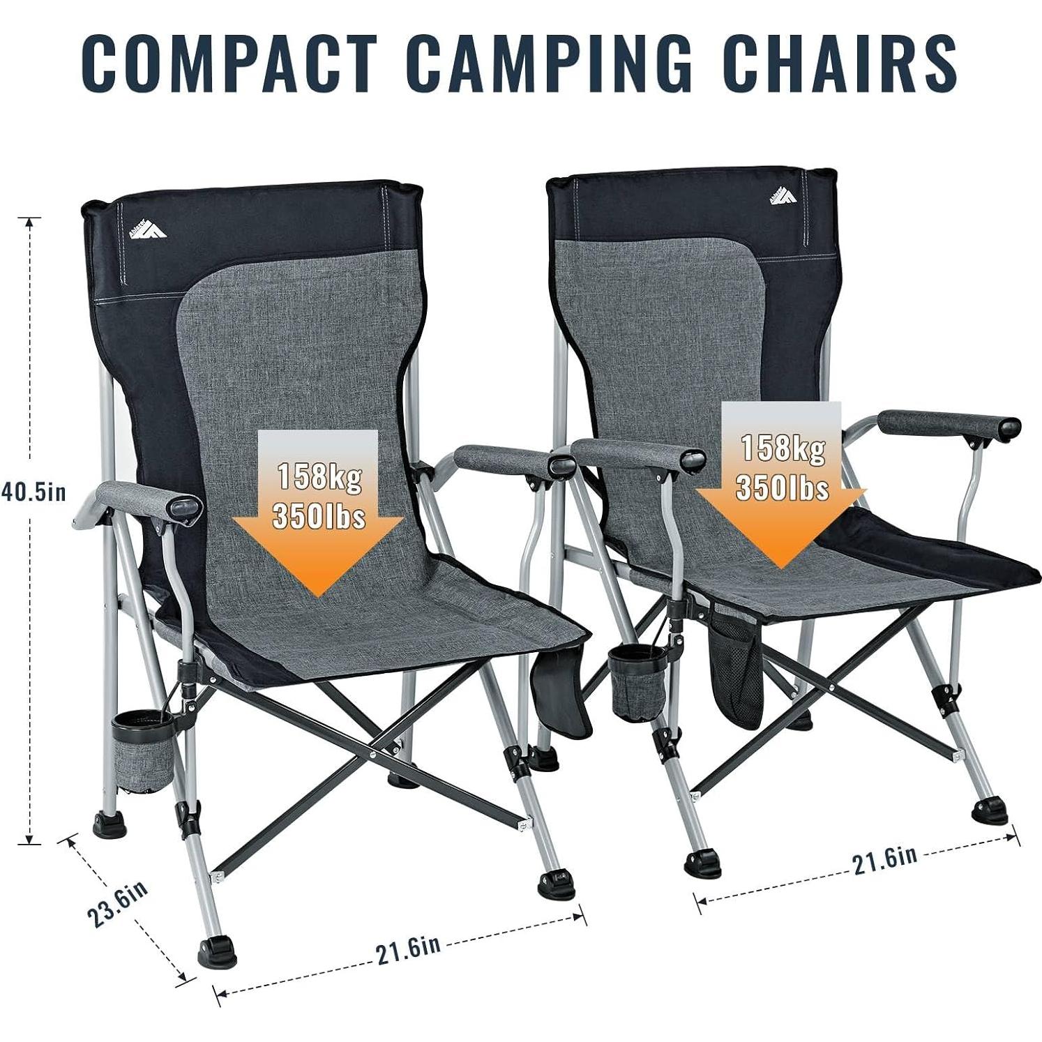 Sillas de Camping Plegables Ablazer 2 Pack Soporta 158kg
