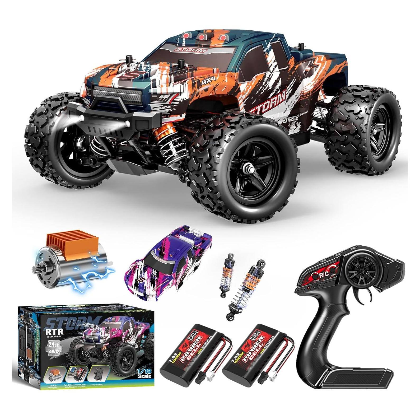 Coche RC Todo Terreno YESHIN 1:18 4WD 40 km/h con 2 Baterías