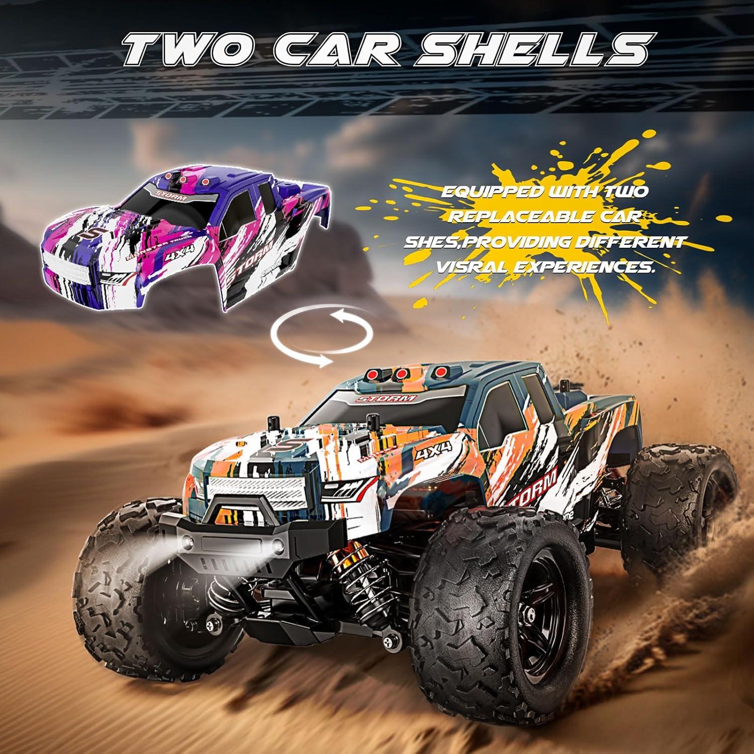 Coche RC Todo Terreno YESHIN 1:18 4WD 40 km/h con 2 Baterías