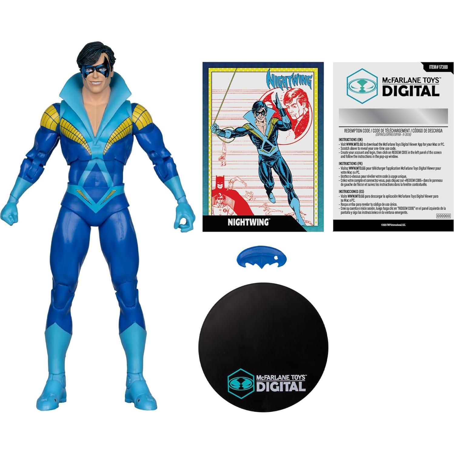 Figura de acción Nightwing McFarlane Toys 17.78 cm con coleccionable