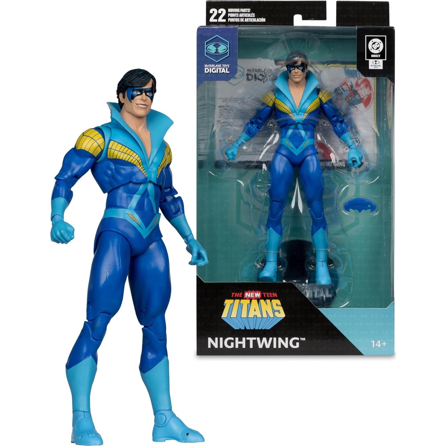 Figura de acción Nightwing McFarlane Toys 17.78 cm con coleccionable