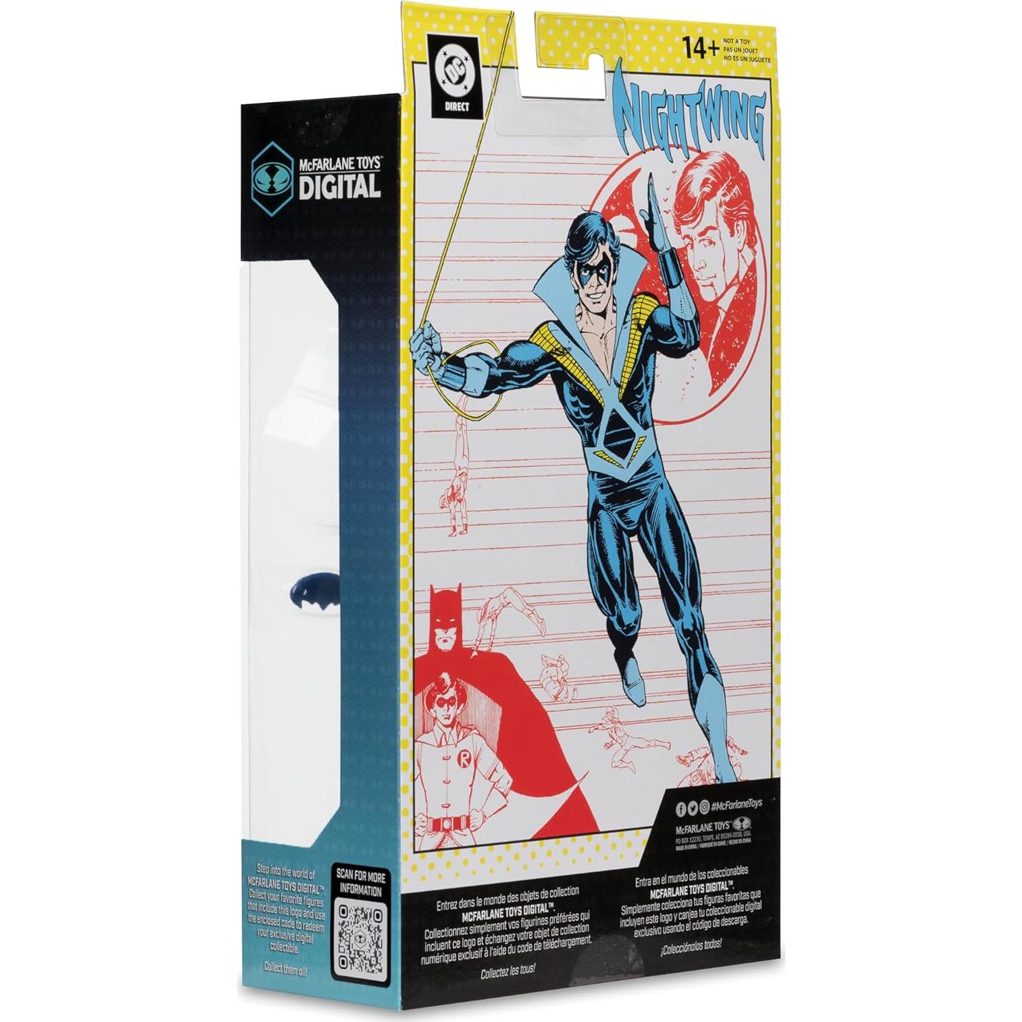 Figura de acción Nightwing McFarlane Toys 17.78 cm con coleccionable