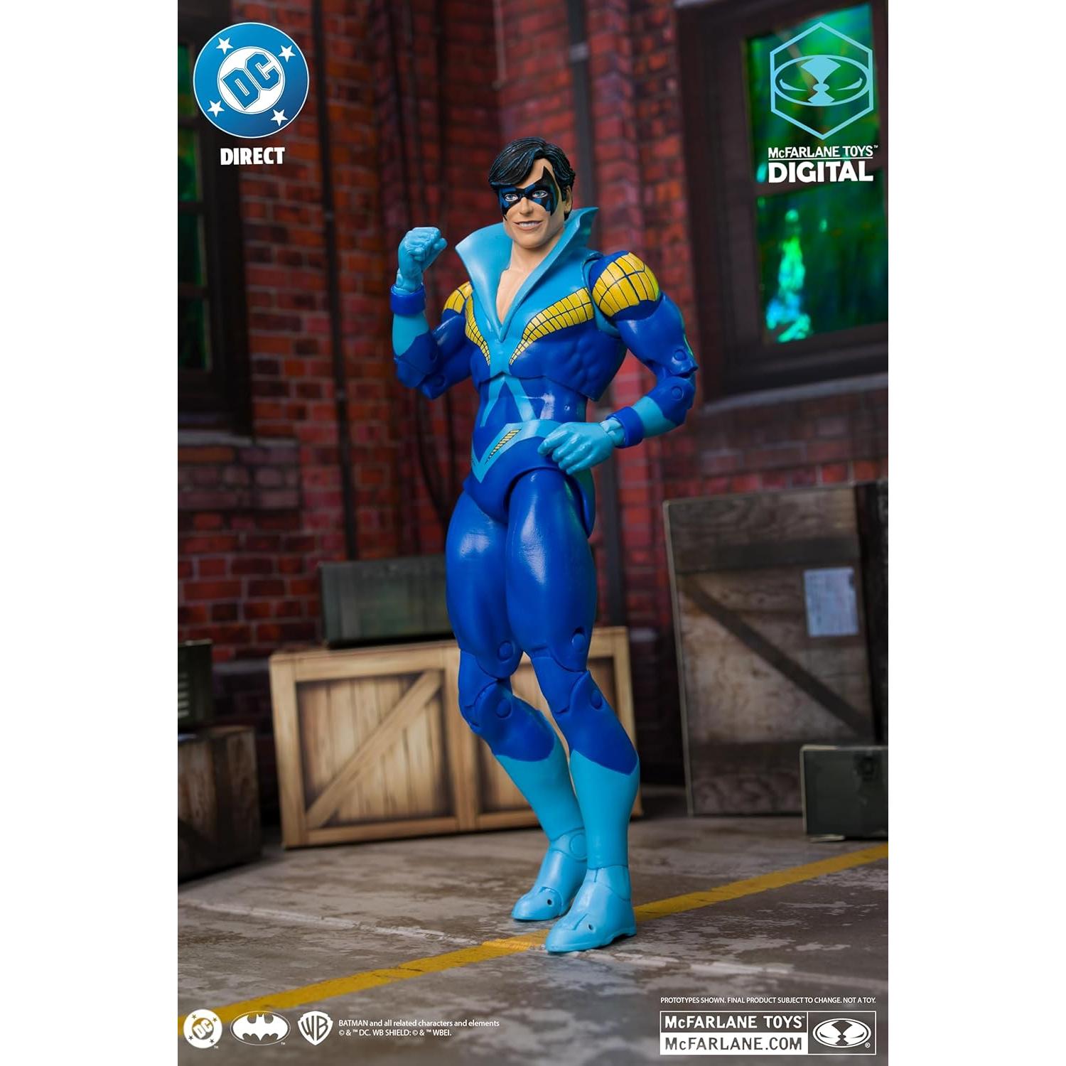 Figura de acción Nightwing McFarlane Toys 17.78 cm con coleccionable