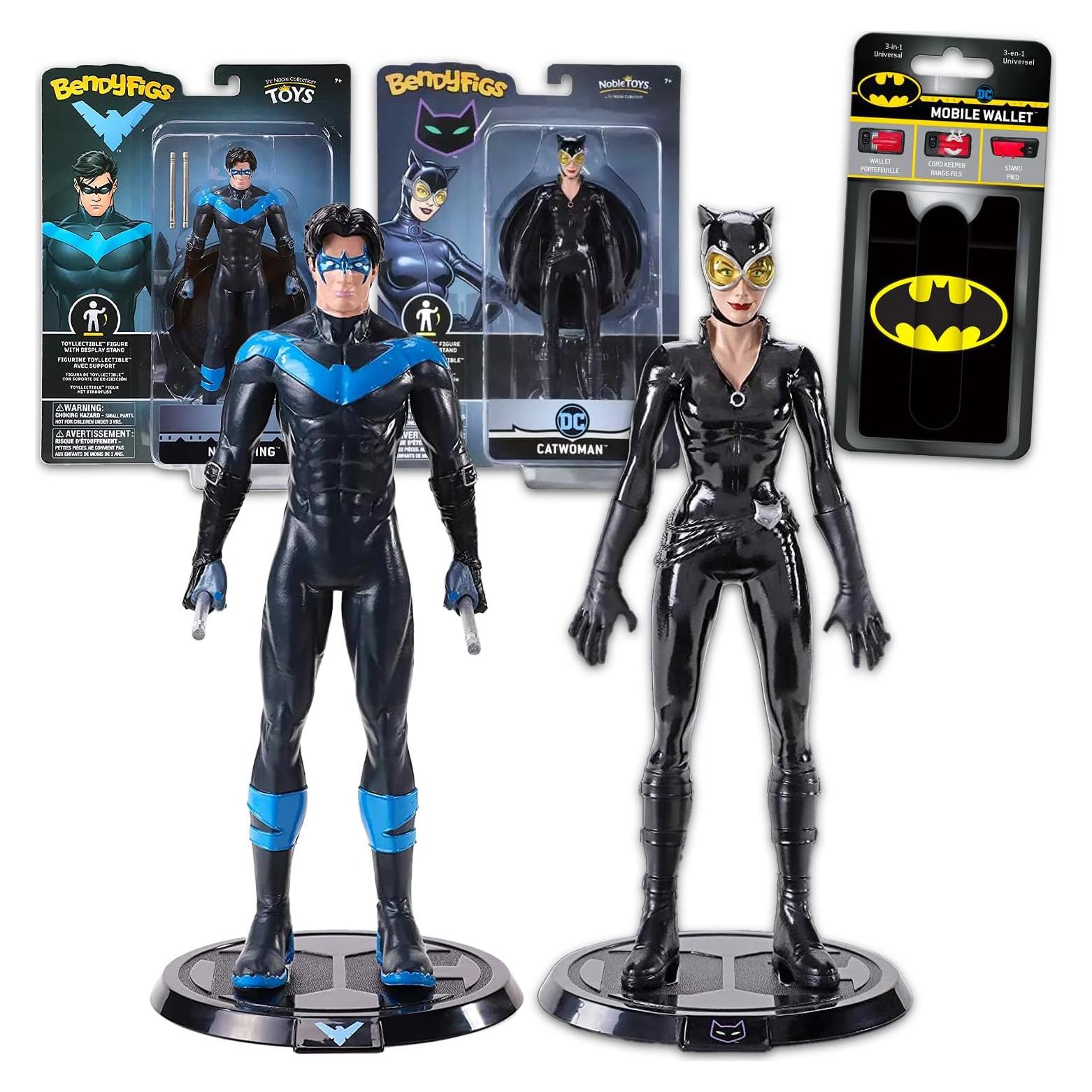 Conjunto Figuras Coleccionables DC Comics Catwoman y Nightwing