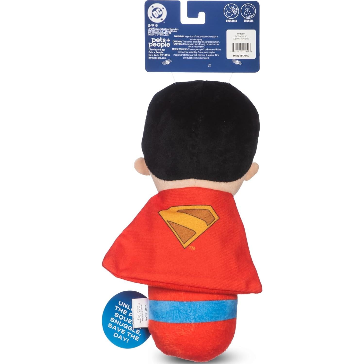Juguete de Peluche para Perros DC Superman 20cm con Squeaker