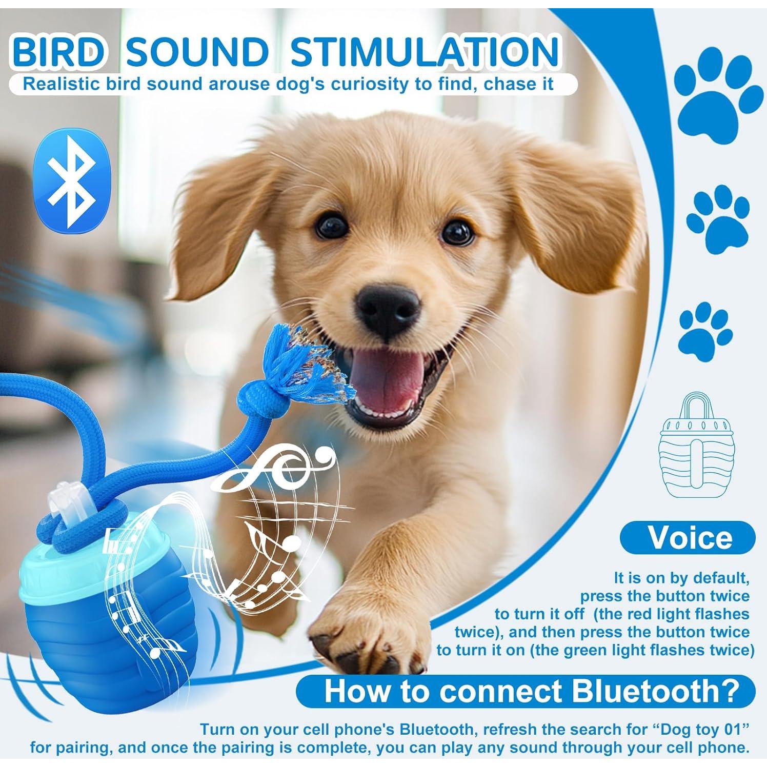 Pelota Interactiva para Perros Huimpet - Juguete Automático Azul