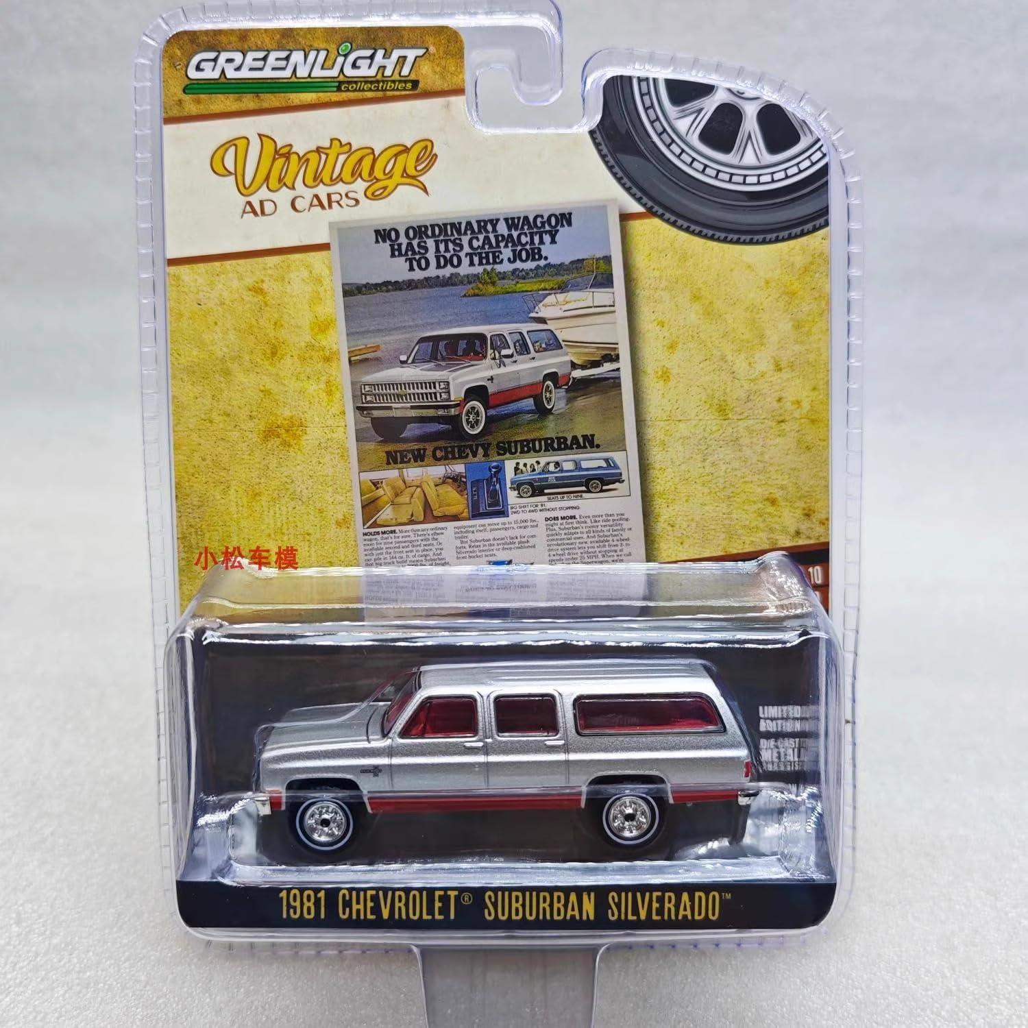 Modelo Diecast 1:64 Chevrolet Suburban 1981 Greenlight