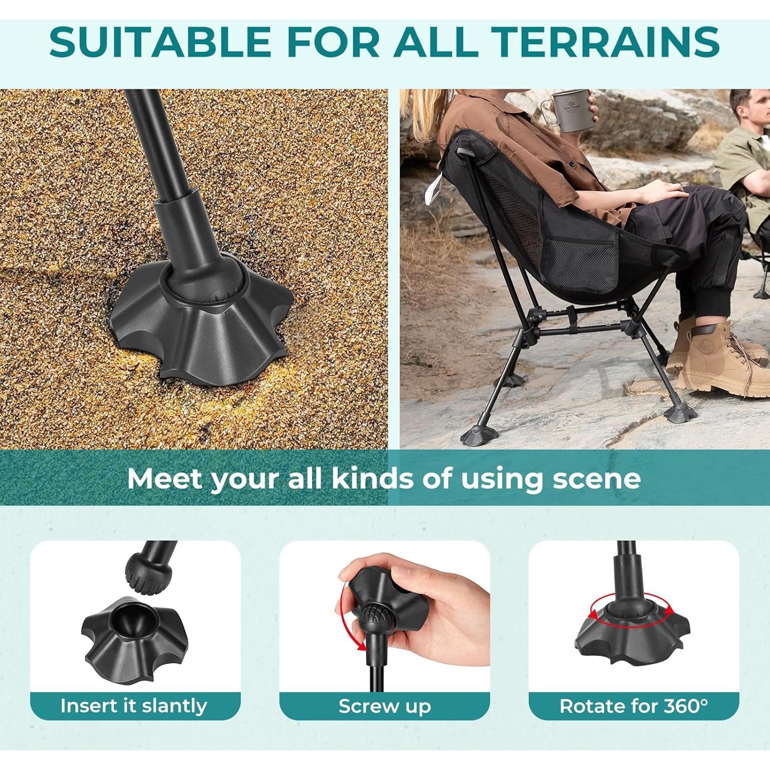 Silla de Camping ATEPA Ultraligera Plegable 1.09 kg