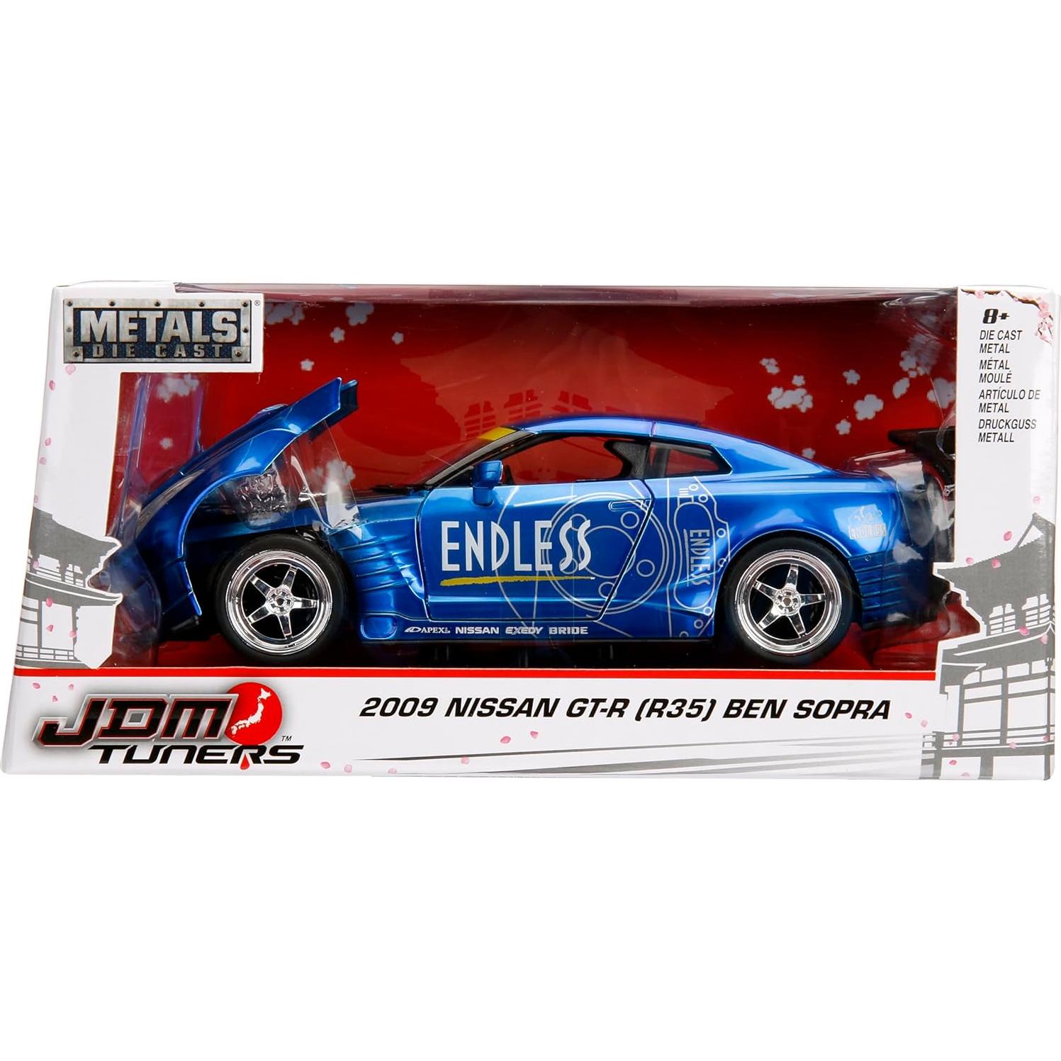 Coche Die-cast Jada 1:24 Nissan GT-R R35 Ben Sopra Azul