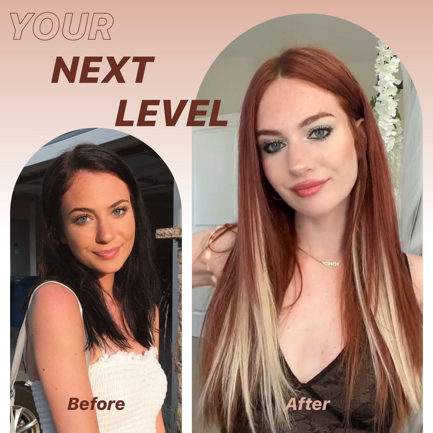 Peluca Sintética BrownBomb 66 cm Rubia Cooper Sin Pegamento