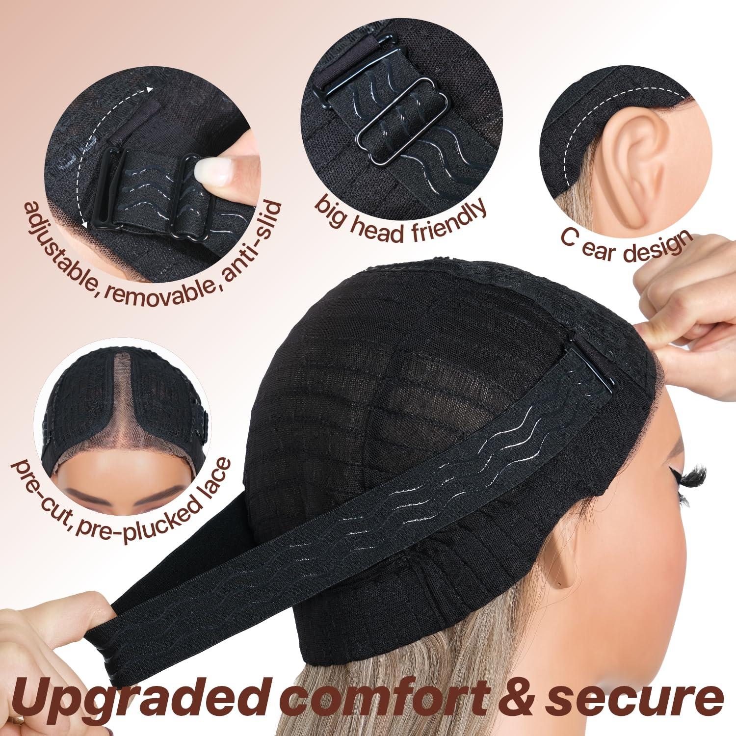 Peluca Sintética BrownBomb 66 cm Rubia Cooper Sin Pegamento