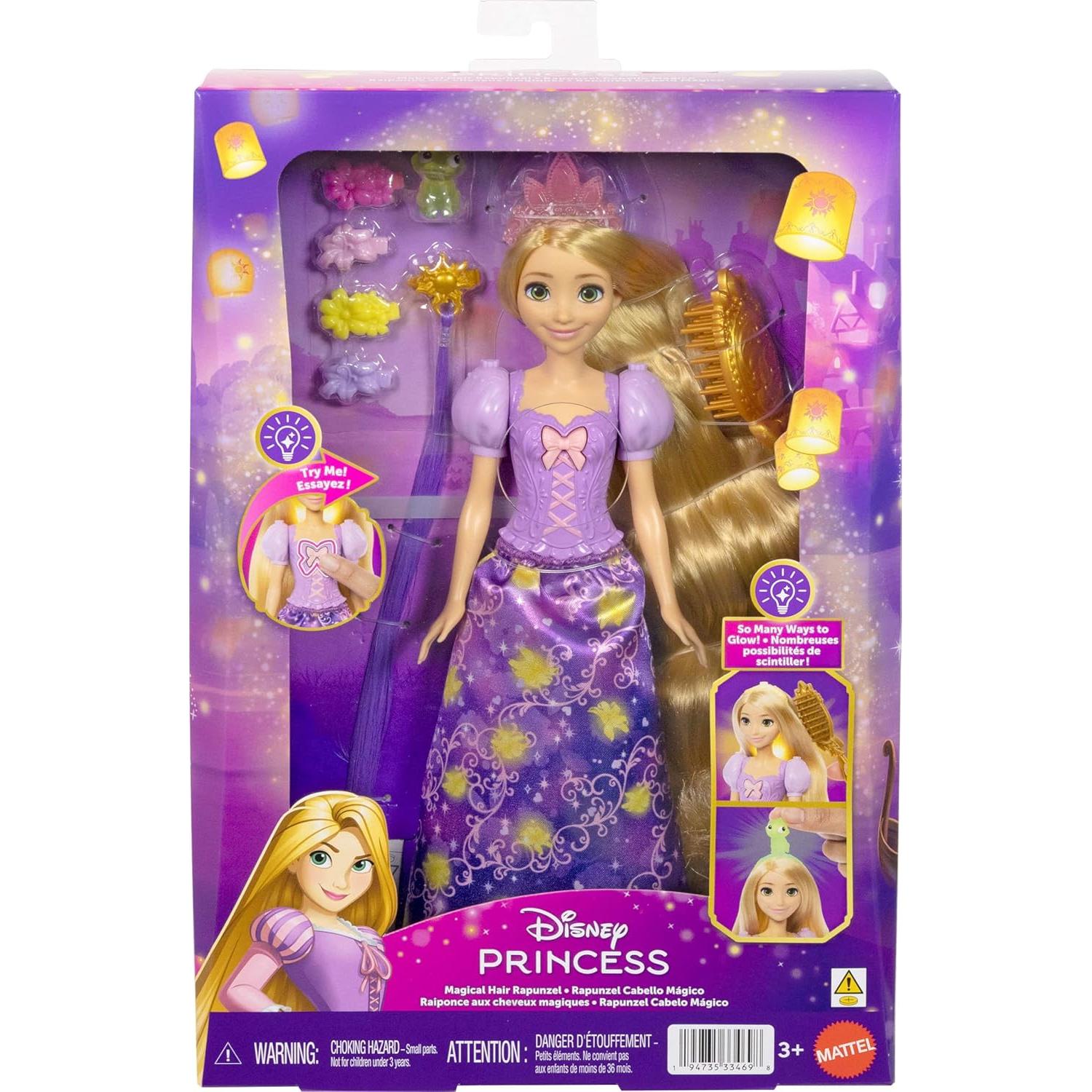 Muñeca Rapunzel de Disney Princess Mattel con Cabello Brillante