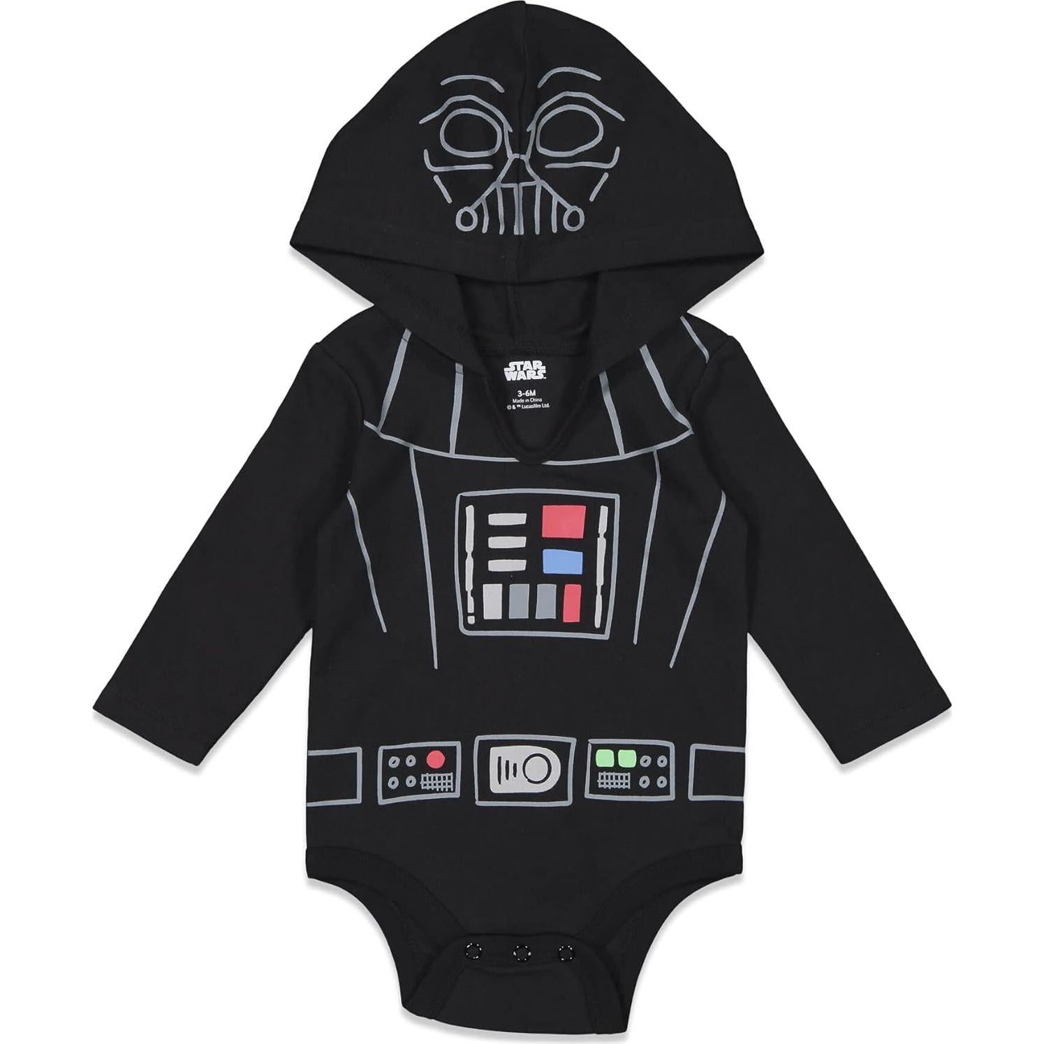 Pack 3 Trajes de Cosplay Star Wars Bebés 0-24 Meses