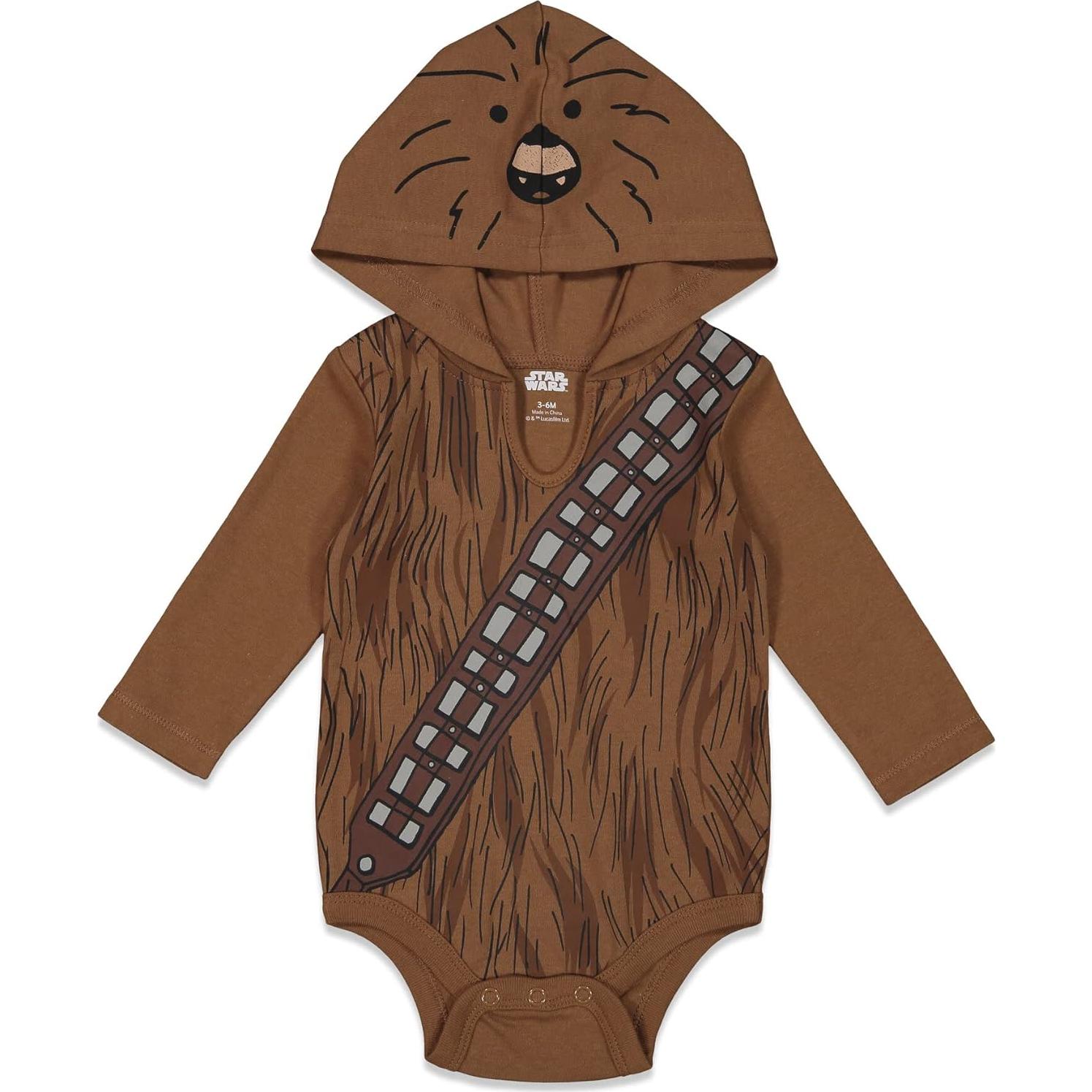 Pack 3 Trajes de Cosplay Star Wars Bebés 0-24 Meses