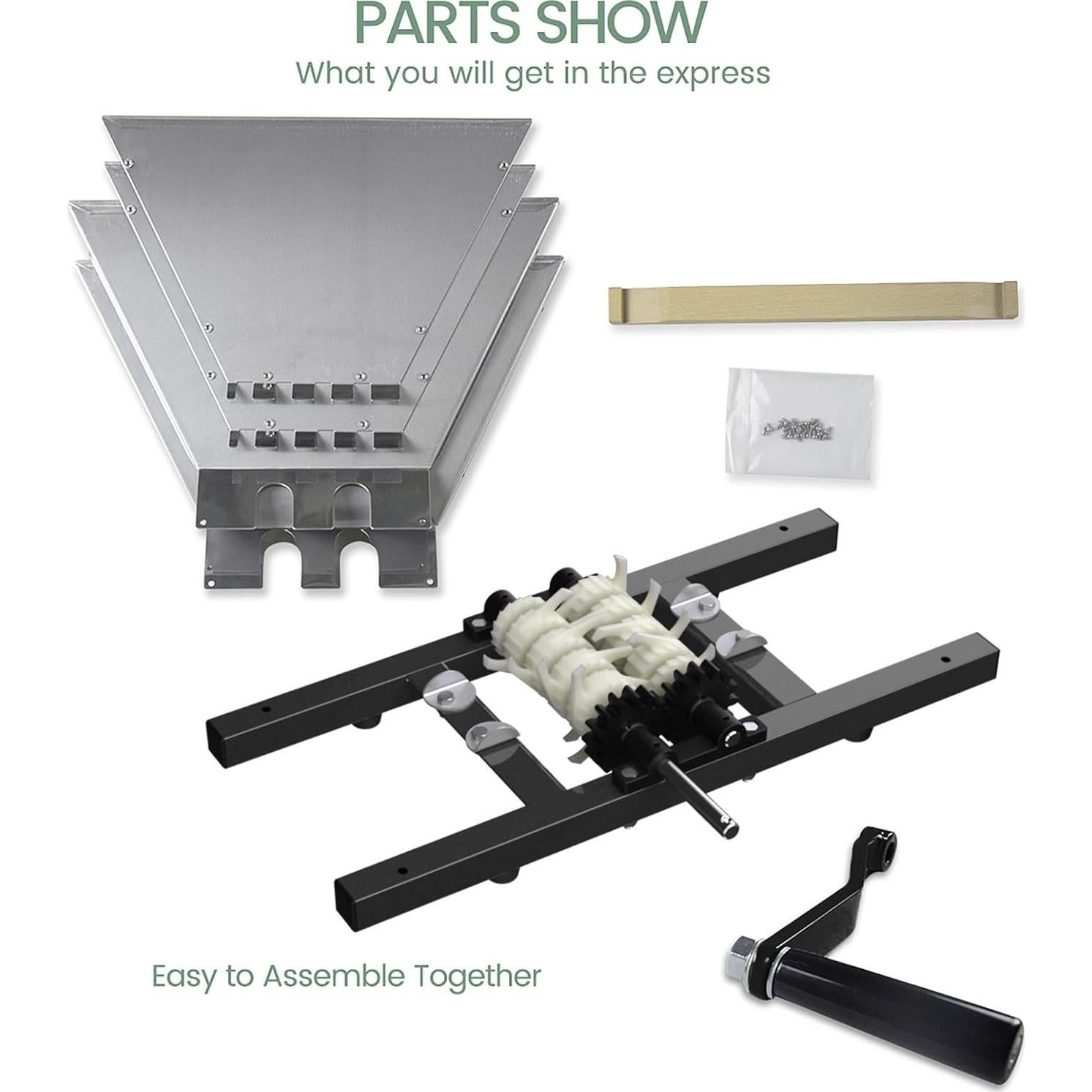 Triturador Manual SQUEEZE master 7L Acero Inoxidable Negro