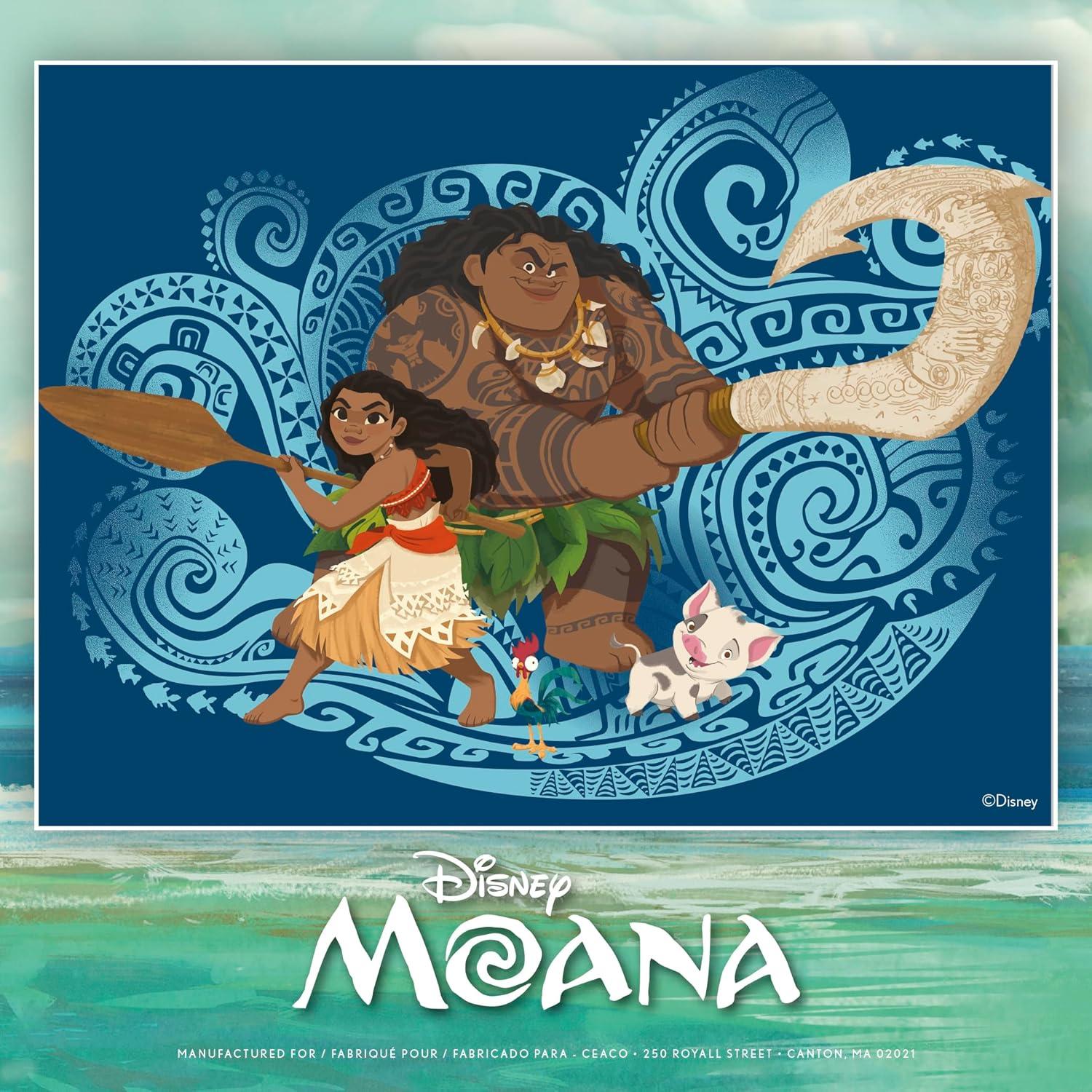 Rompecabezas Disney Moana y Maui Ceaco 300 piezas sobredimensionadas