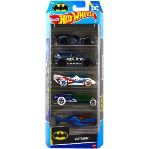 Hot Wheels Batman Paquete de 5 Vehículos a Escala 1:64