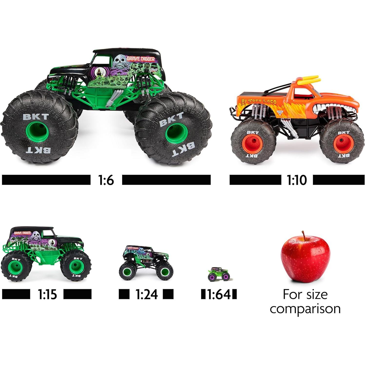 Juego de Mesa Monster Jam Supercharge Speedway con 2 Camiones 1:64