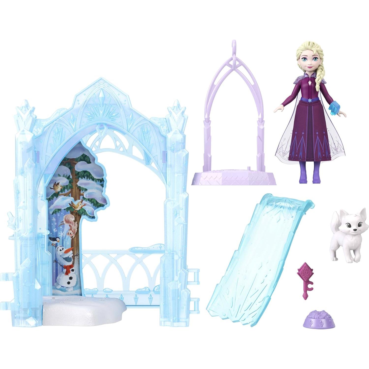 Muñeca Pequeña Elsa Mattel Disney Frozen con Animales