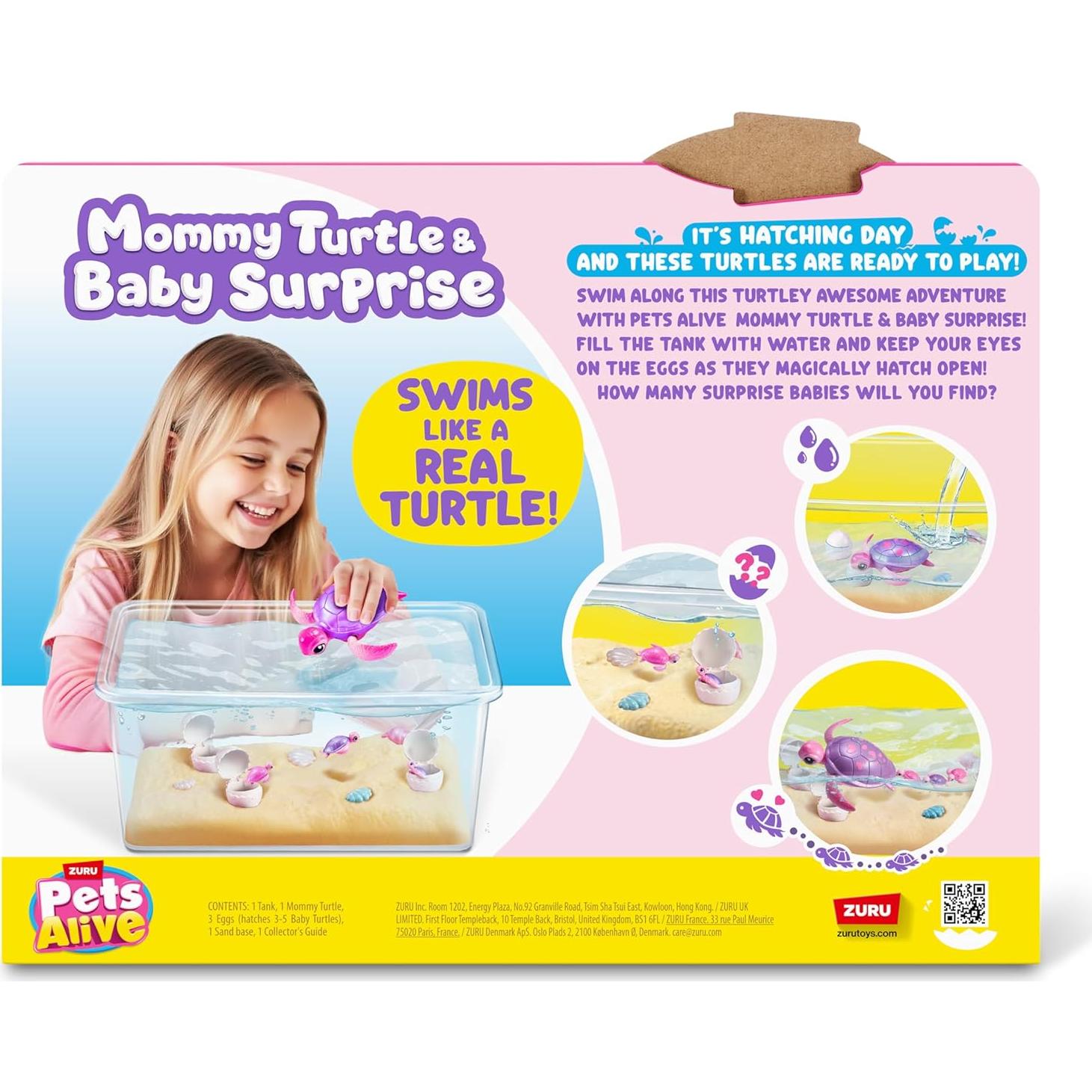 Sorpresa Mamá Tortuga ZURU 9560 Juguete Acuático 1.06kg