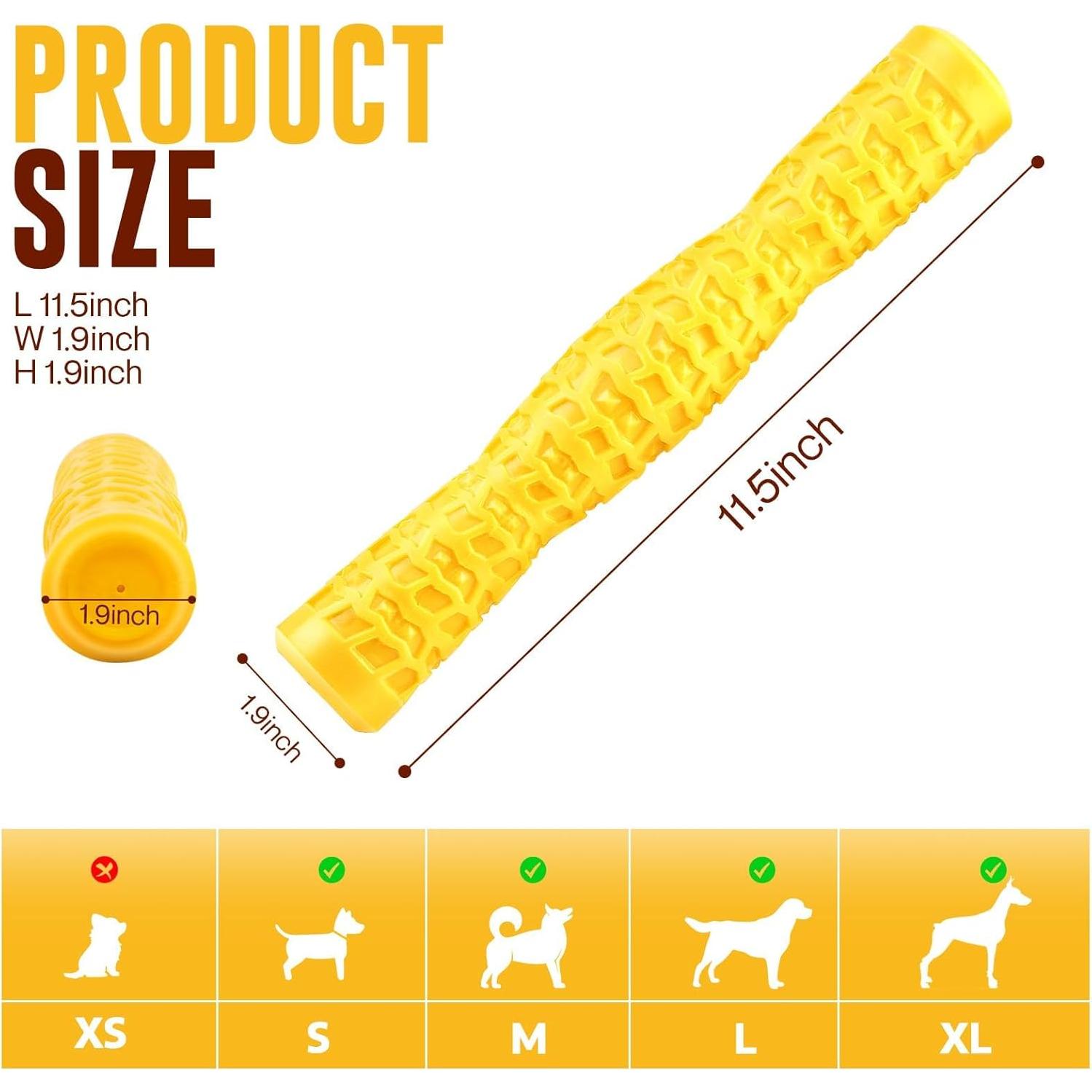 Juguete Squeaky para Perros LOYEE Palo Interactivo 29cm Amarillo
