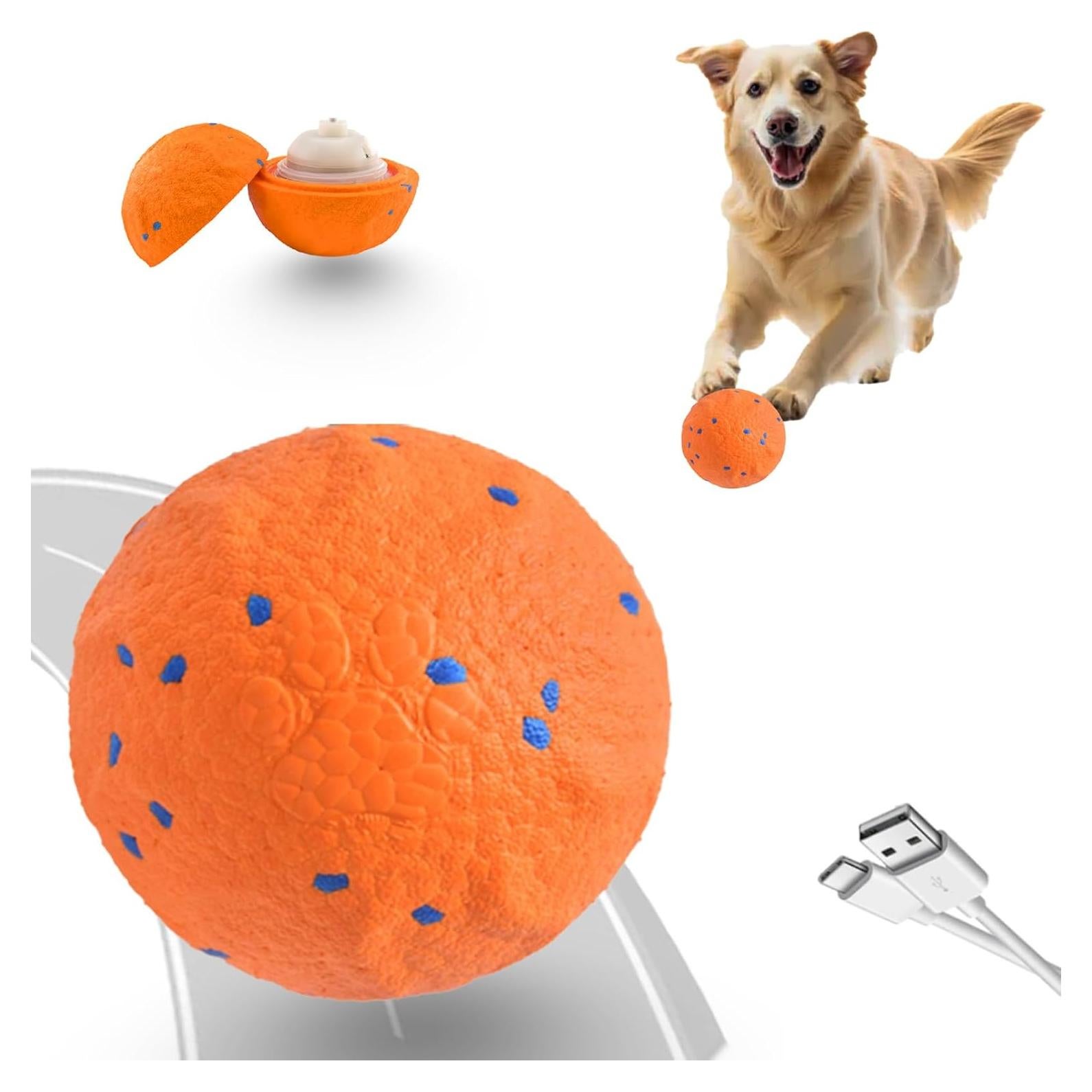 Pelota Interactiva para Perros SWANVIEW Naranja 2.54cm Recargable