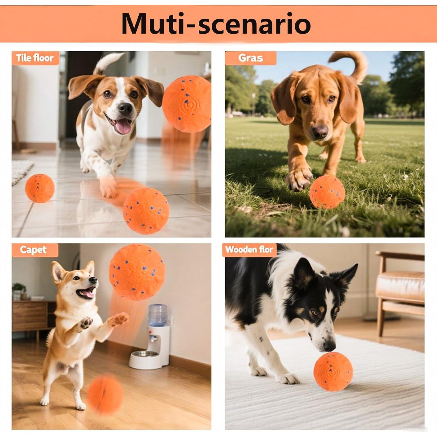Pelota Interactiva para Perros SWANVIEW Naranja 2.54cm Recargable