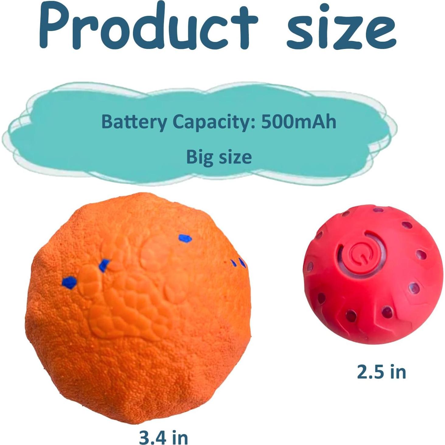 Pelota Interactiva para Perros SWANVIEW Naranja 2.54cm Recargable