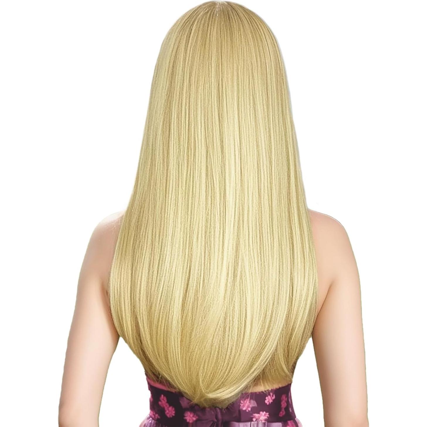 Peluca Rubia con Flequillo ENTRANCED STYLES 55,88 cm