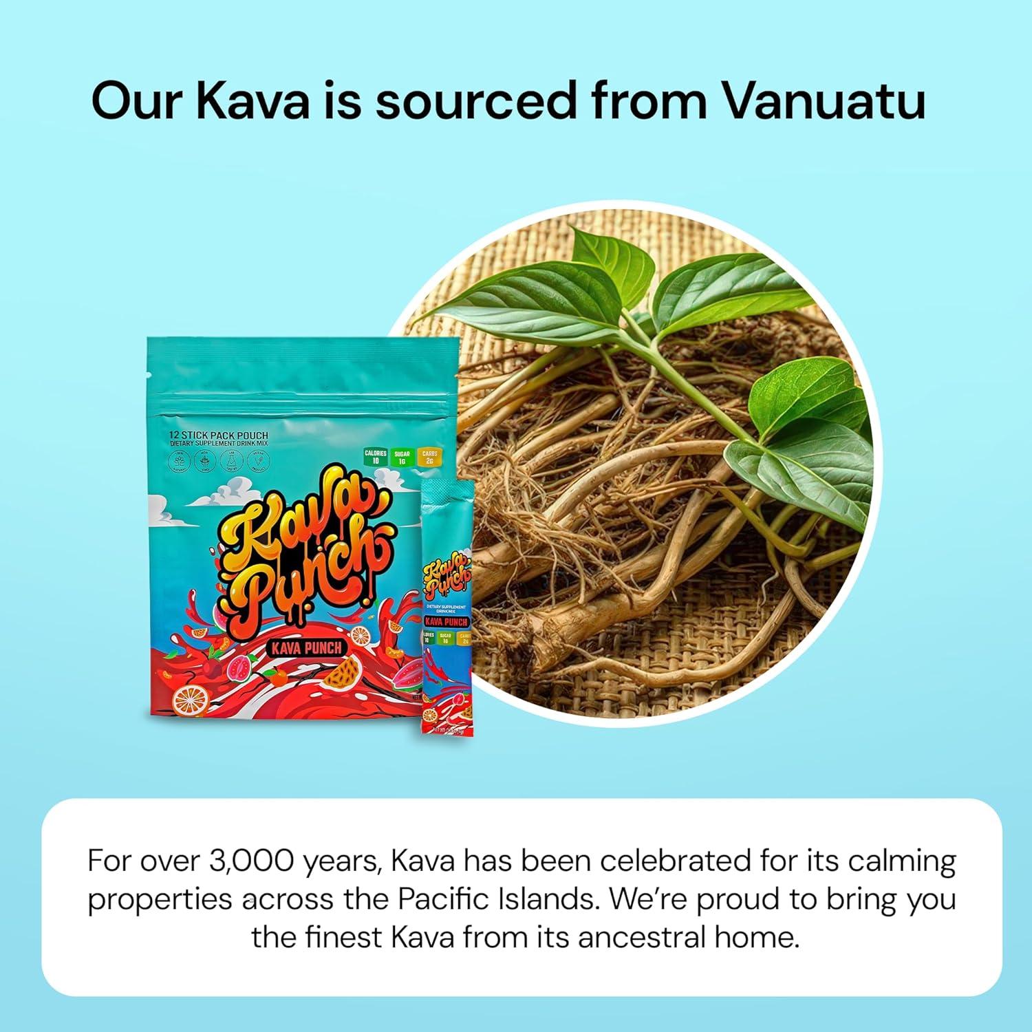 Bebida Relajante Kava Punch - Paquete 12 Bolsitas 68g