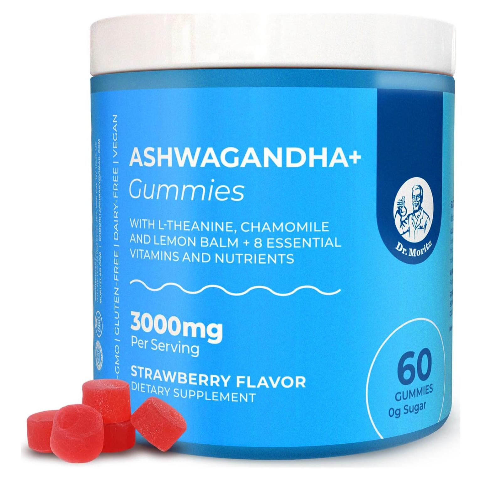 Gominolas de Ashwagandha Dr. Moritz 60 Unidades Sin Azúcar