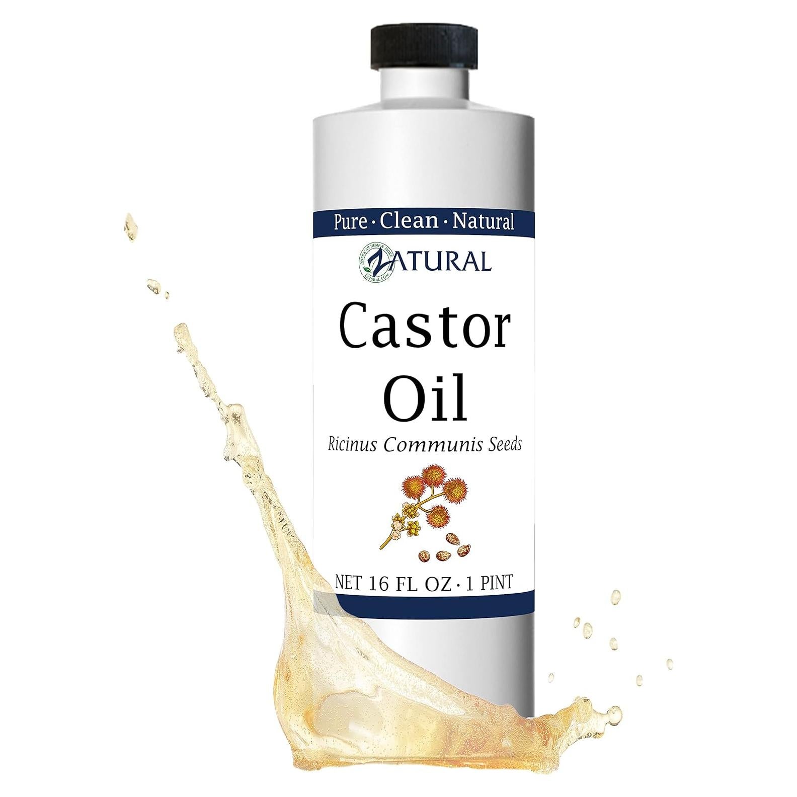 Aceite de Ricino 100% Puro Zatural 473 ml - Crecimiento Cabello y Piel