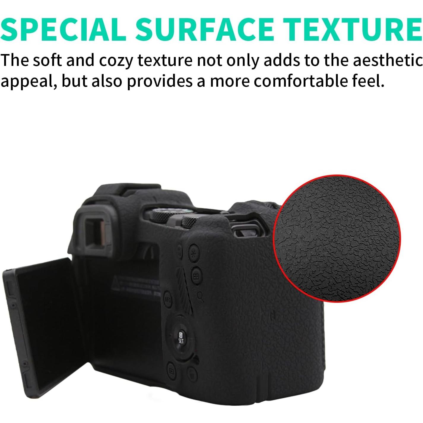 Funda de Silicona EasyHood para Canon EOS R8 - Negra