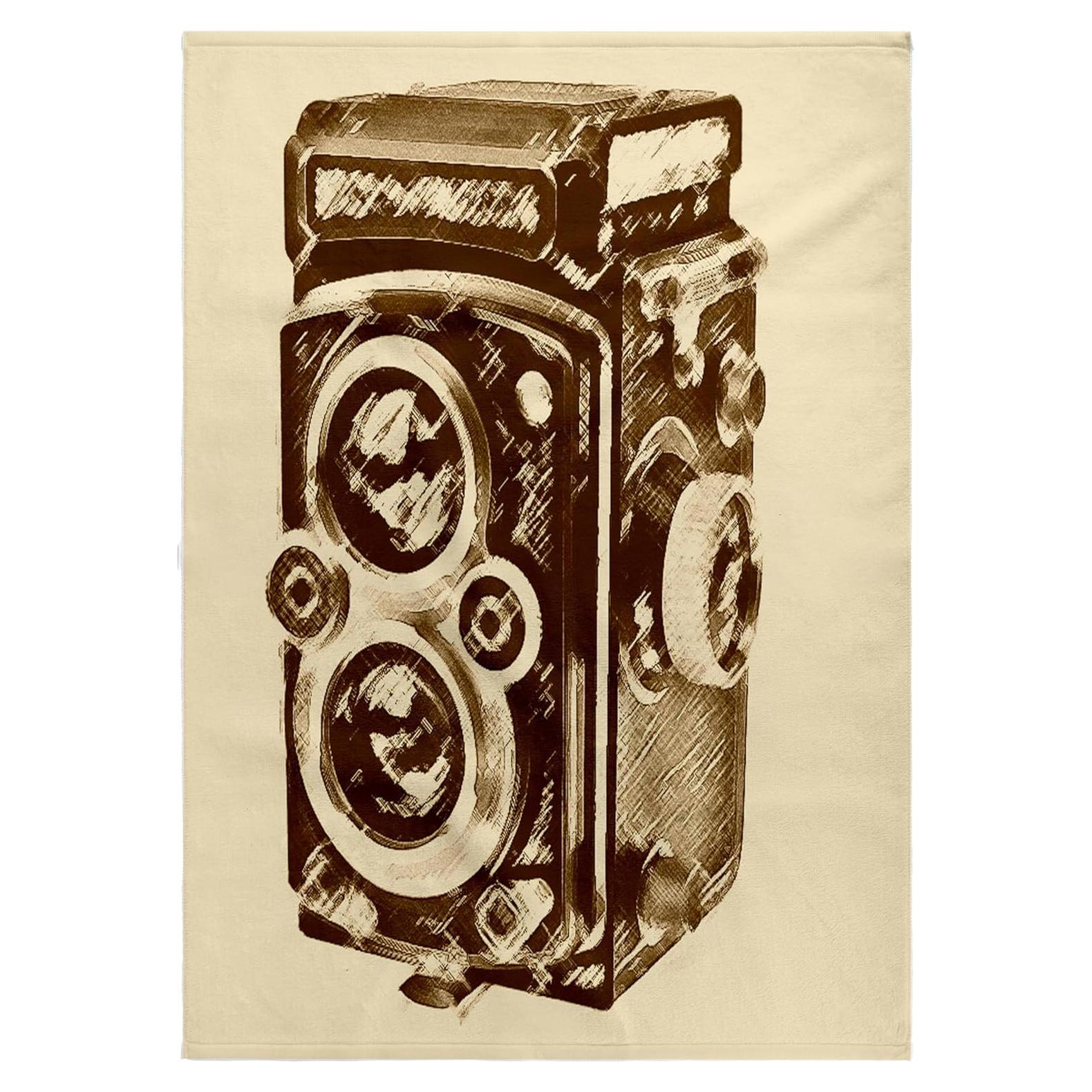 Toalla de Baño de Mano 3dRose 55.88x76.2 cm Cámara Vintage