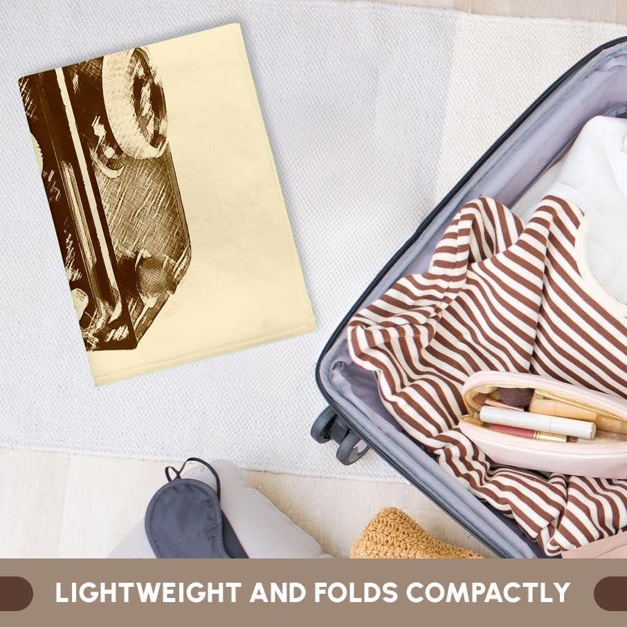 Toalla de Baño de Mano 3dRose 55.88x76.2 cm Cámara Vintage