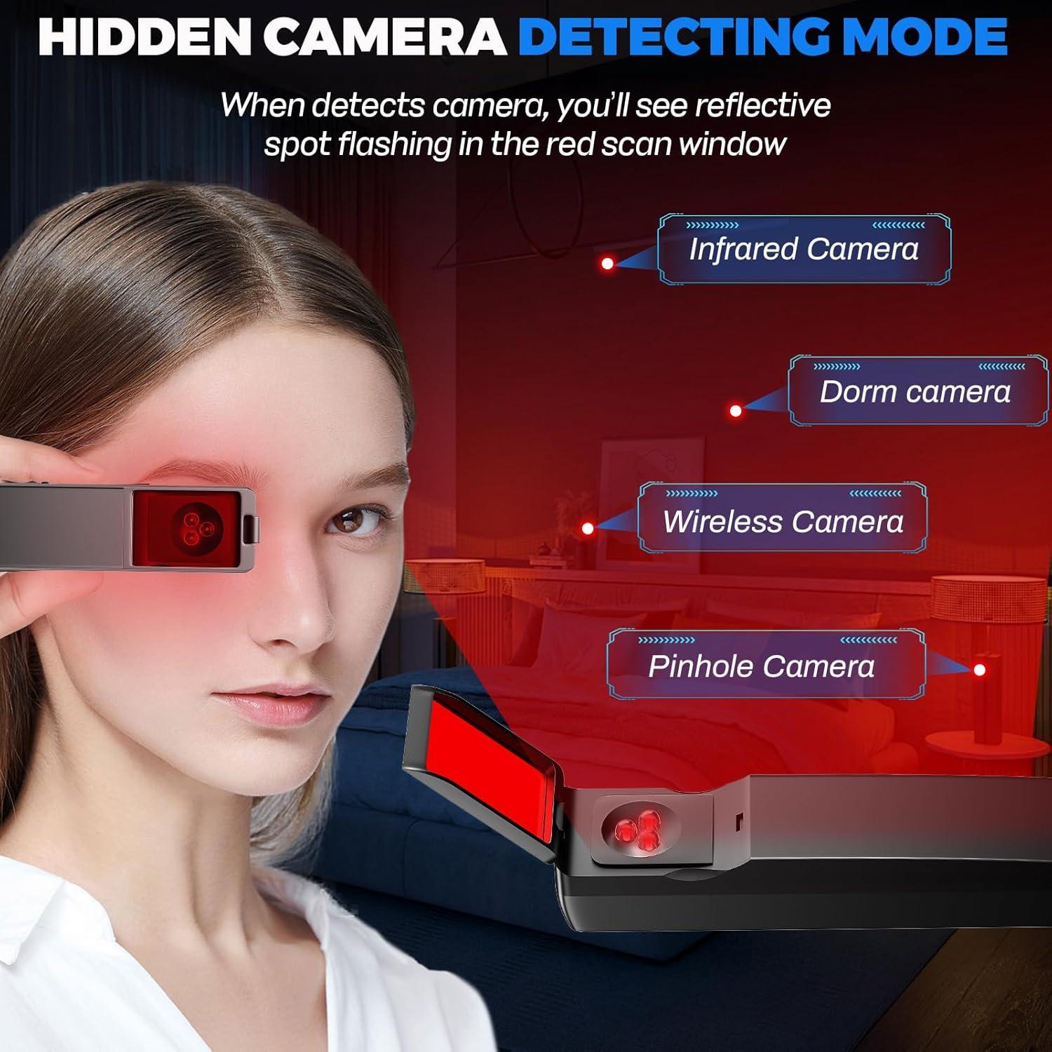 Detector de Cámara Oculta Brathird S600 - 4 en 1, 5 Niveles Sensibilidad