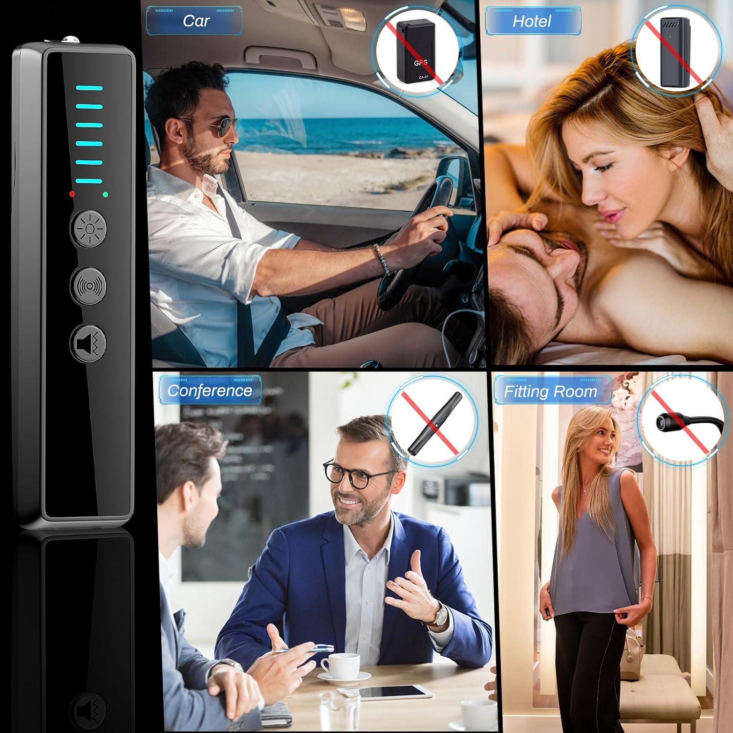 Detector de Cámara Oculta Brathird S600 - 4 en 1, 5 Niveles Sensibilidad