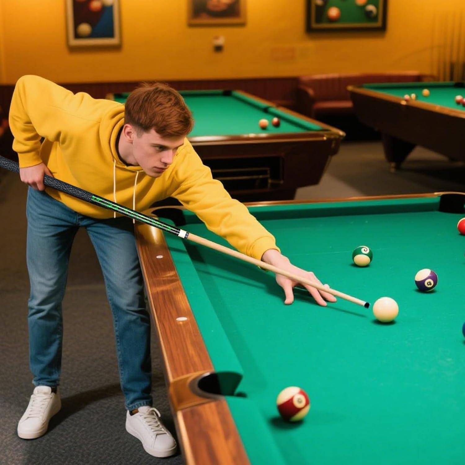 Conjunto de Palos de Billar Kmise 58" Arce Canadiense 4 Colores