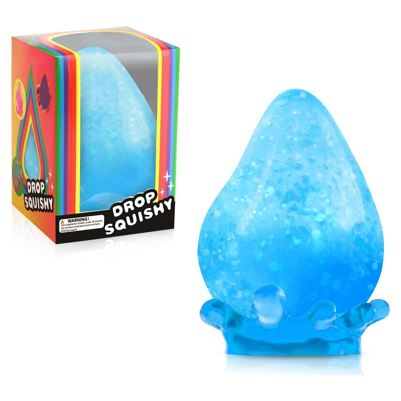 Bola Antiestrés Squishy Drop Drephere Azul 6.1 cm