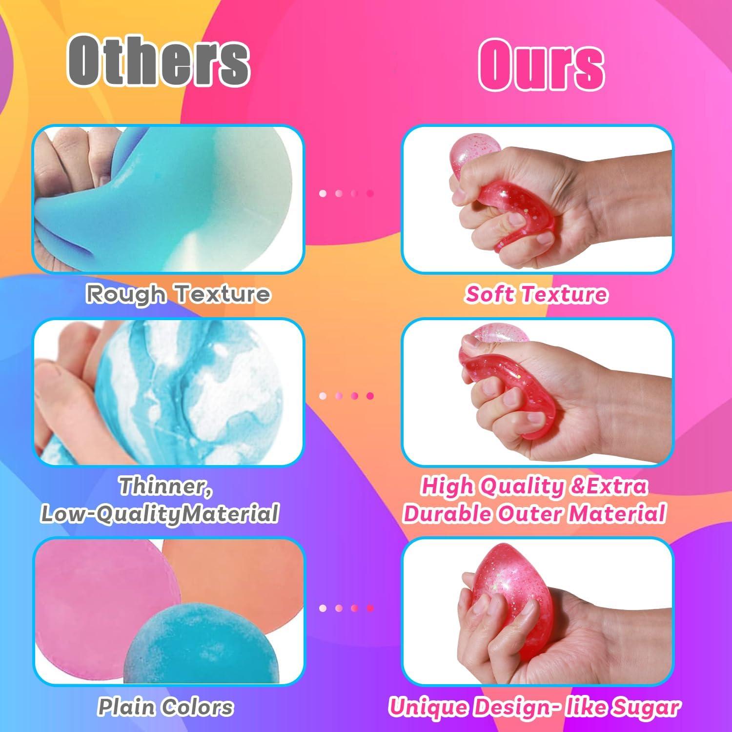 Bola Antiestrés Squishy Drop Drephere Azul 6.1 cm