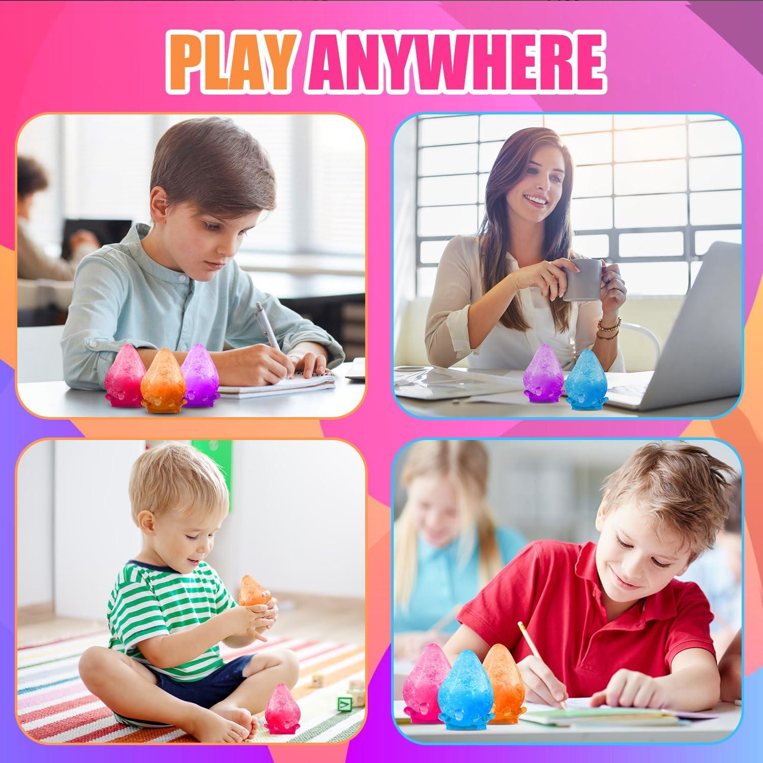 Bola Antiestrés Squishy Drop Drephere Azul 6.1 cm