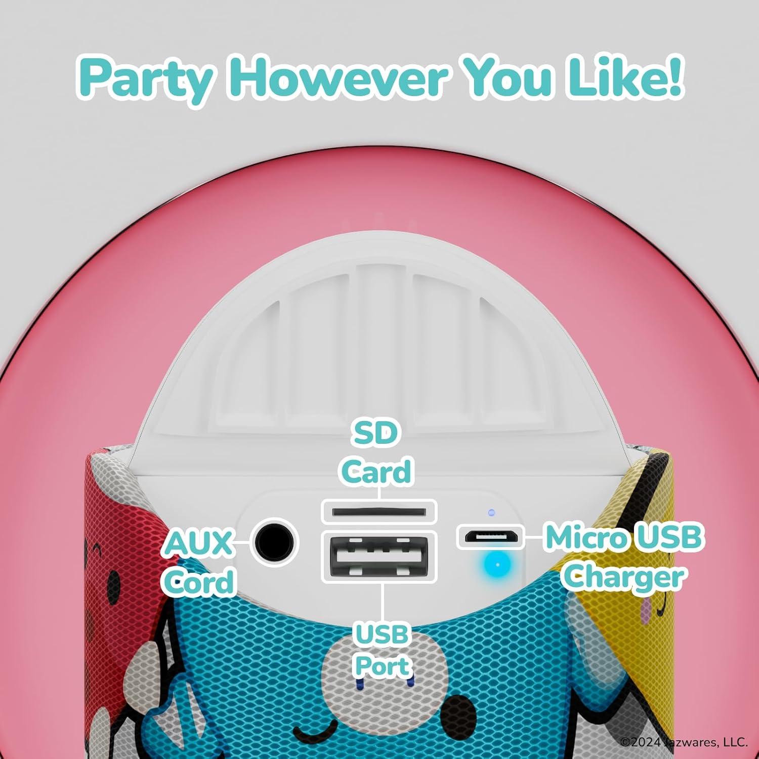 Altavoz Bluetooth Squishmallows - Resistente al Agua, 3h Reproducción