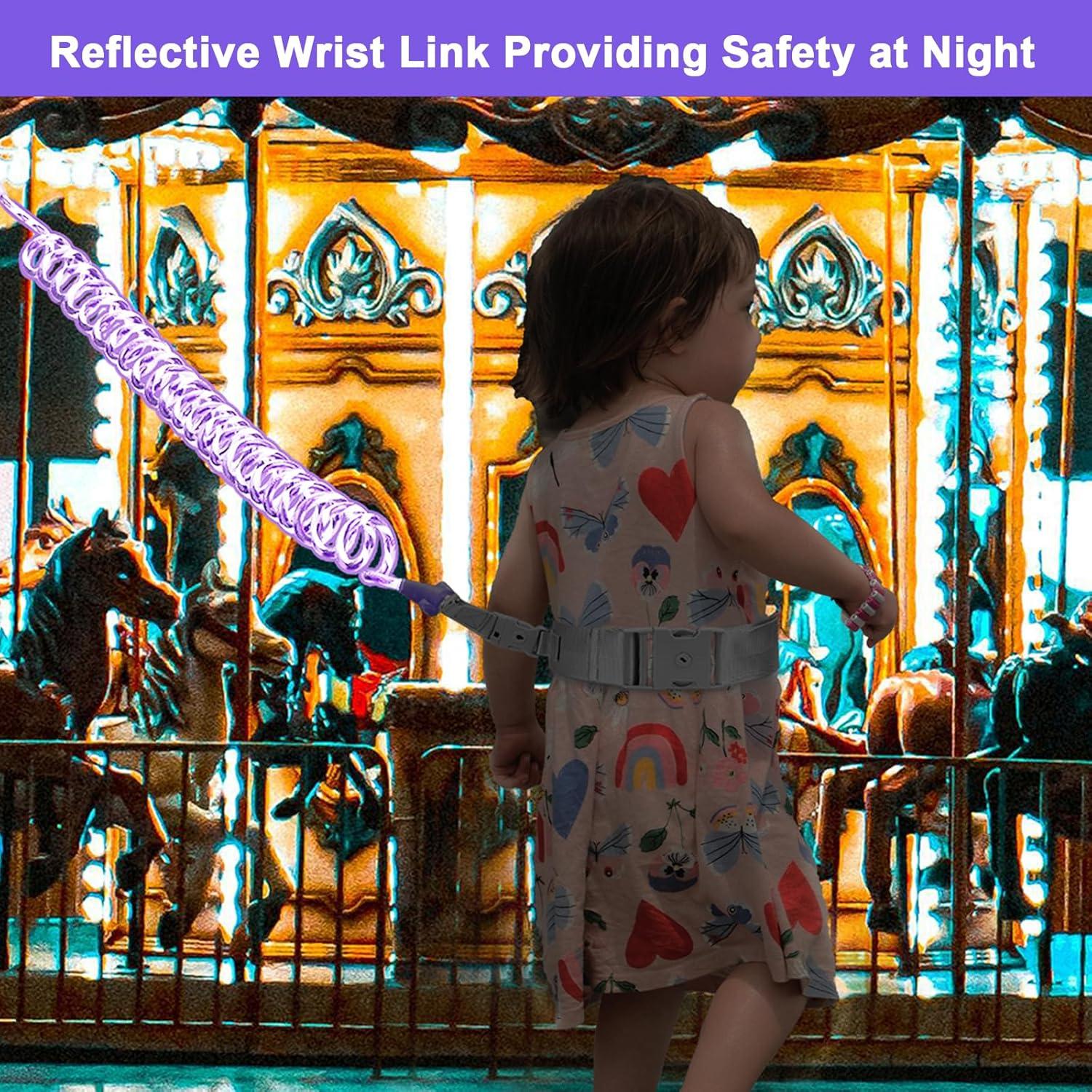 Correa Antipérdida para Niños Accmor Morado 2 en 1 Ajustable