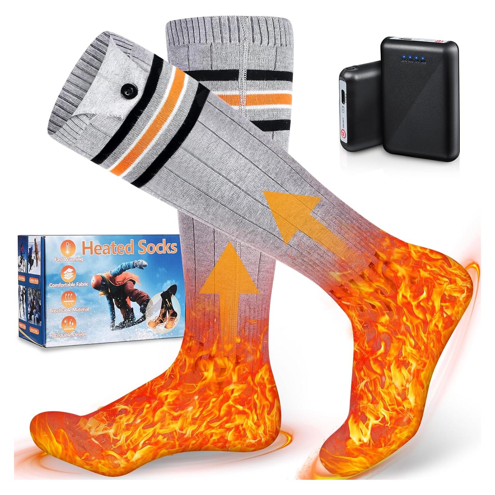 Calcetines Calentados Suonncudst 5000mAh Unisex - 4 Niveles