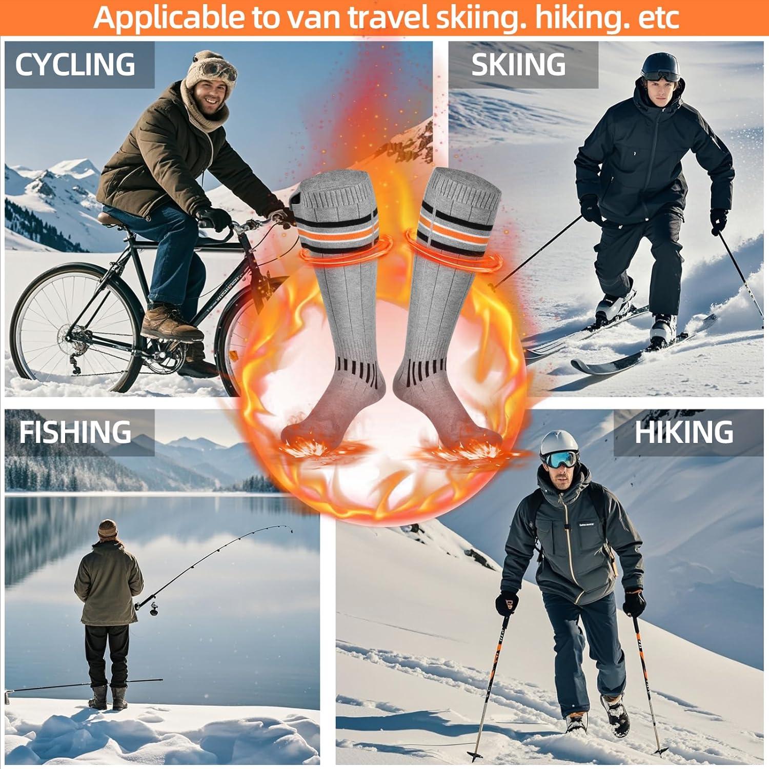 Calcetines Calentados Suonncudst 5000mAh Unisex - 4 Niveles