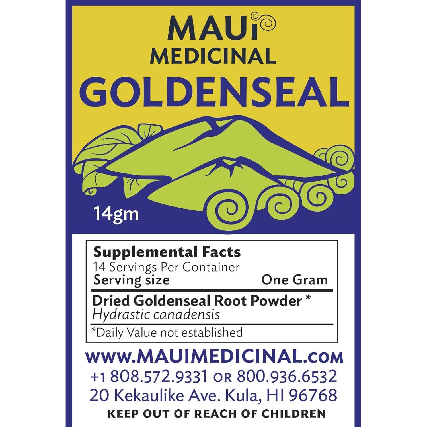 Polvo de raíz de sello de oro Maui Medicinal 14 g - Inmunidad